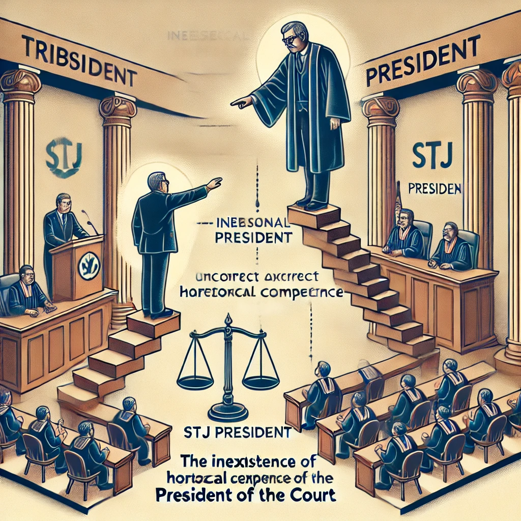 Inexistência de Competência Horizontal do Presidente do Tribunal