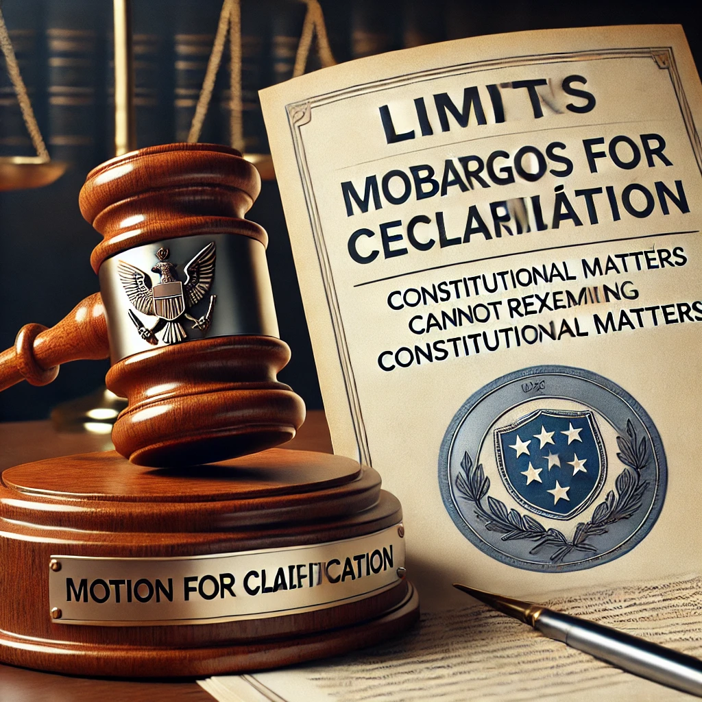 Limites dos Embargos de Declaração e a Vedação de Reexame de Matéria Constitucional