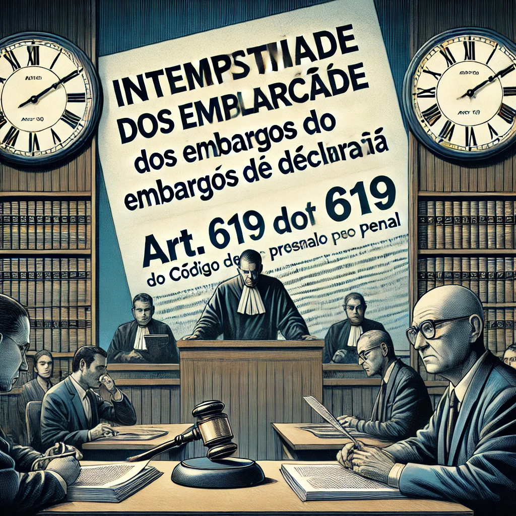 Intempestividade dos Embargos de Declaração: Art. 619 do Código de Processo Penal