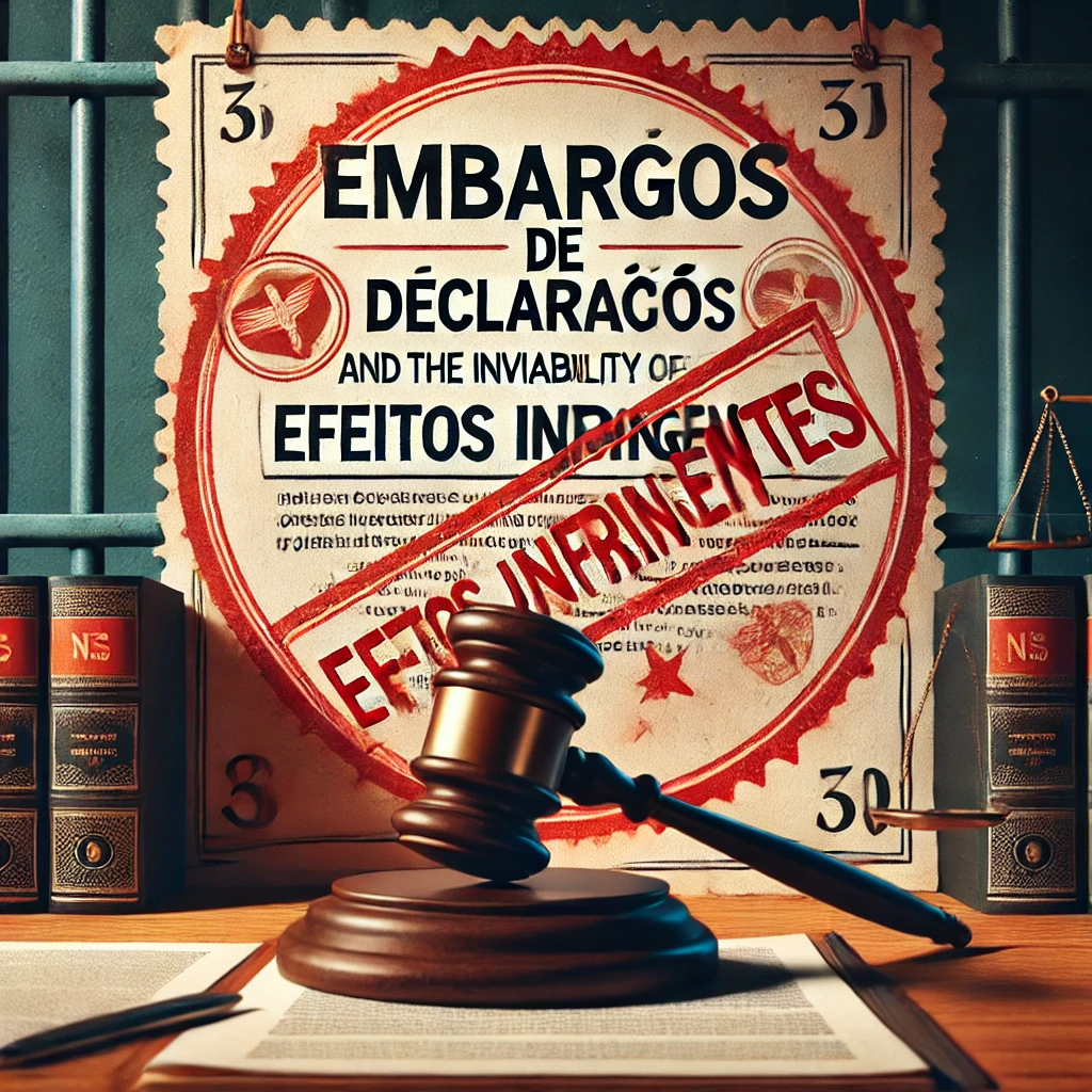 Limites dos Embargos de Declaração e a Inviabilidade de Efeitos Infringentes