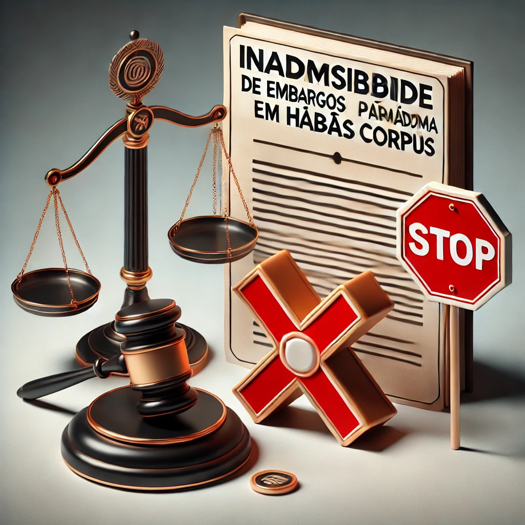 Inadmissibilidade de Embargos com Acórdão Paradigma em Habeas Corpus