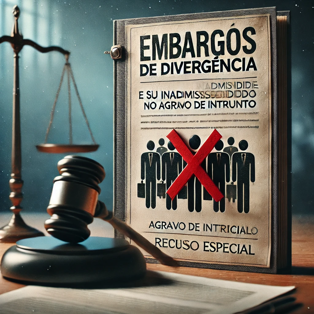 Embargos de divergência e sua inadmissibilidade no agravo de instrumento