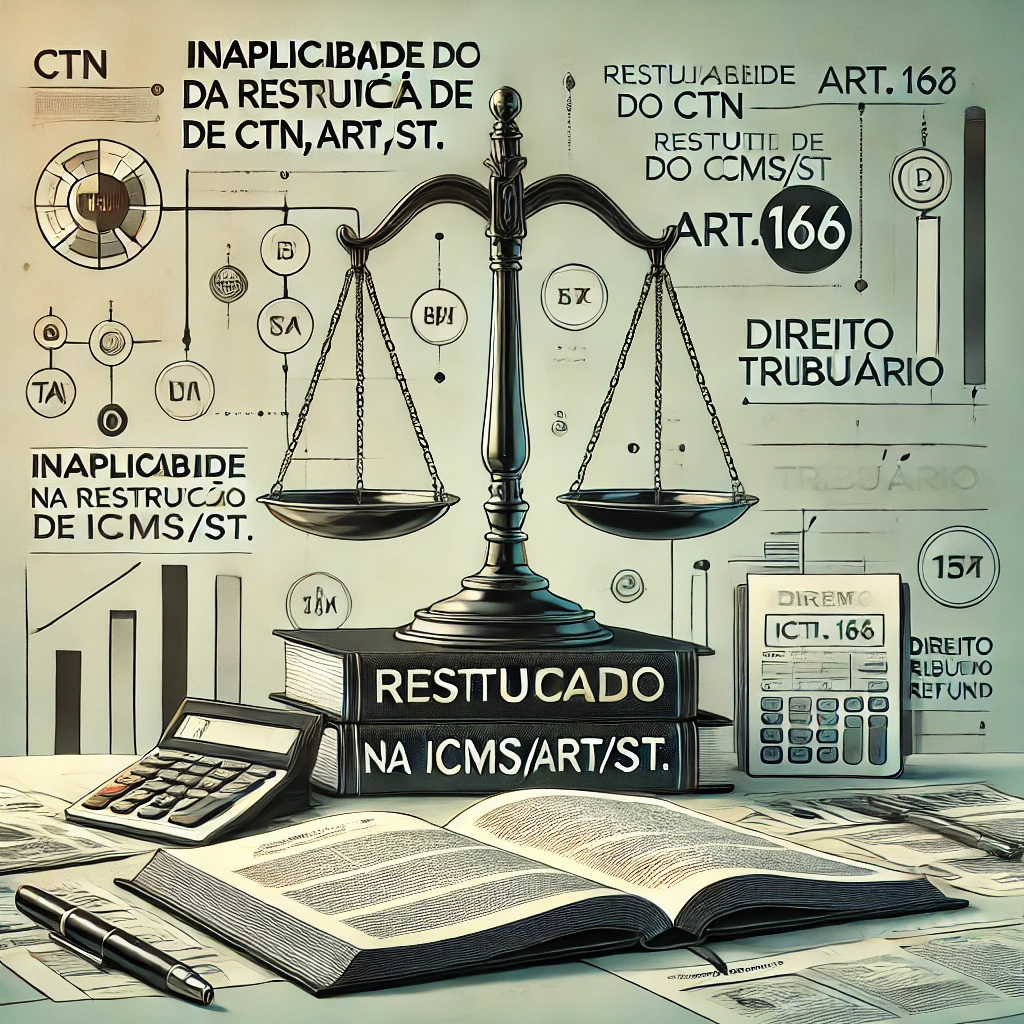 Inaplicabilidade do CTN, art. 166 na restituição de ICMS/ST