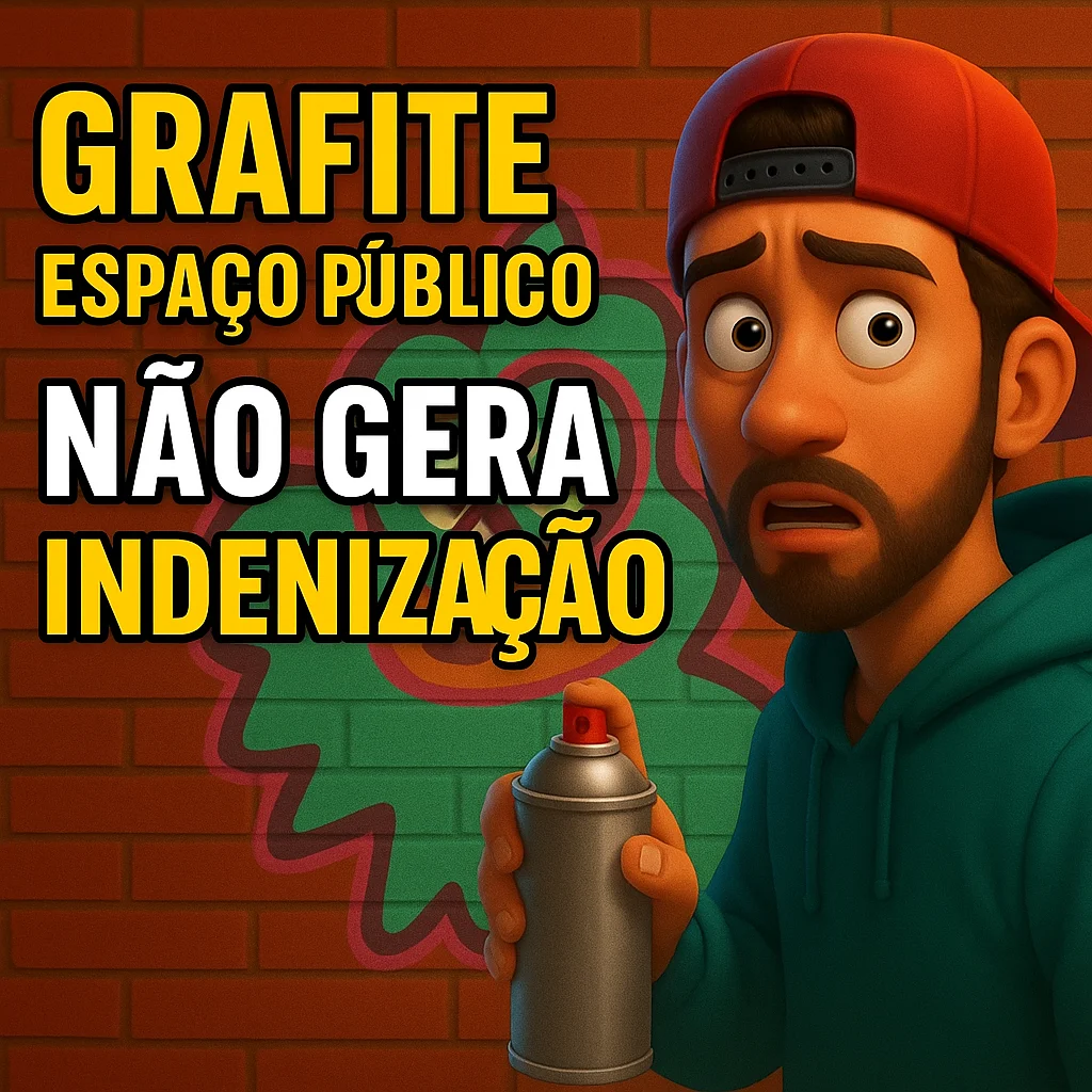 Comentário jurídico sobre acórdão do STJ que negou indenização por uso incidental de grafite em vídeo publicitário, fundamentado na Lei de Direitos Autorais e exceções para obras em via pública