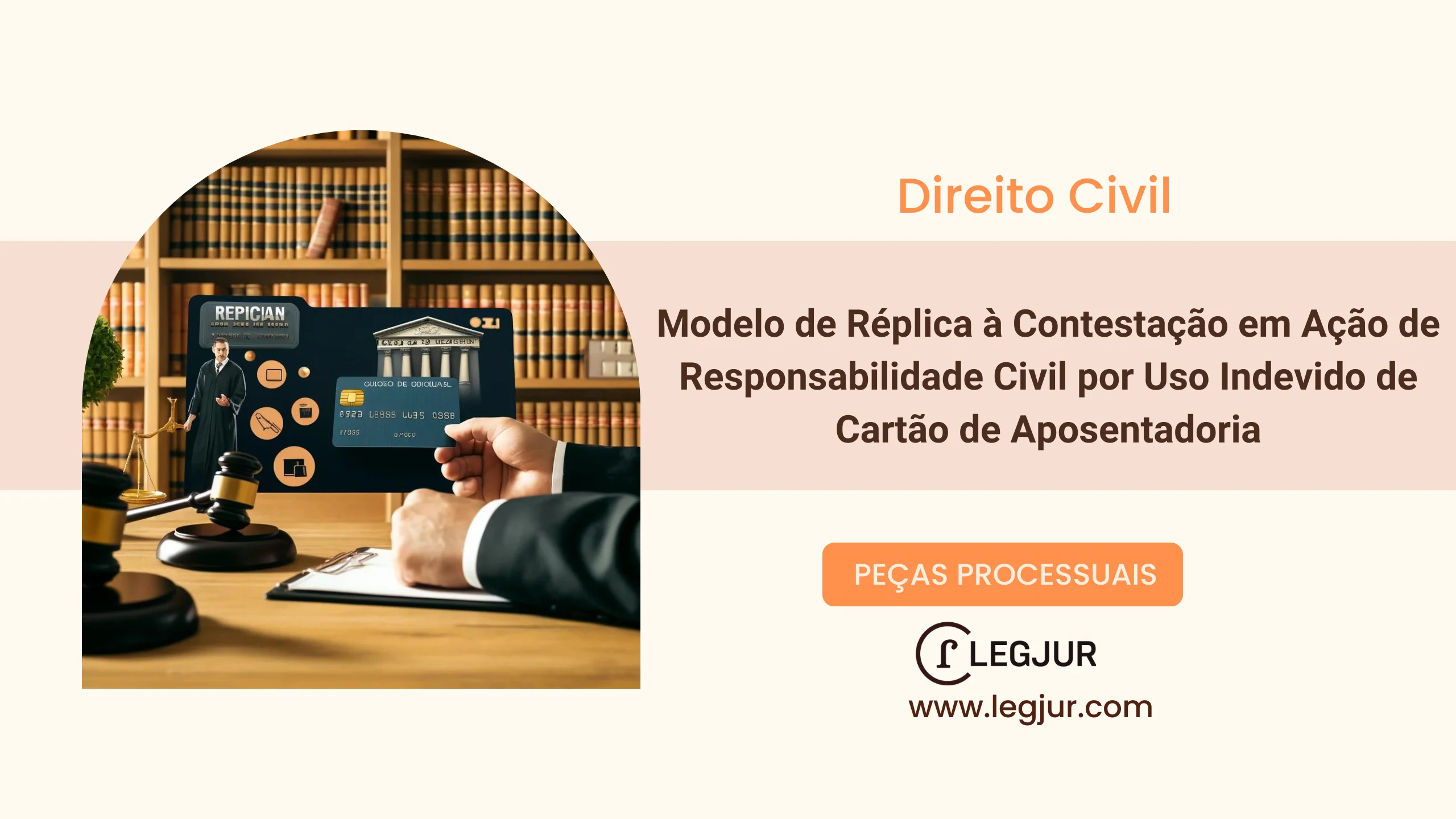 Modelo de Réplica à Contestação em Ação de Responsabilidade Civil por Uso Indevido de Cartão de Aposentadoria