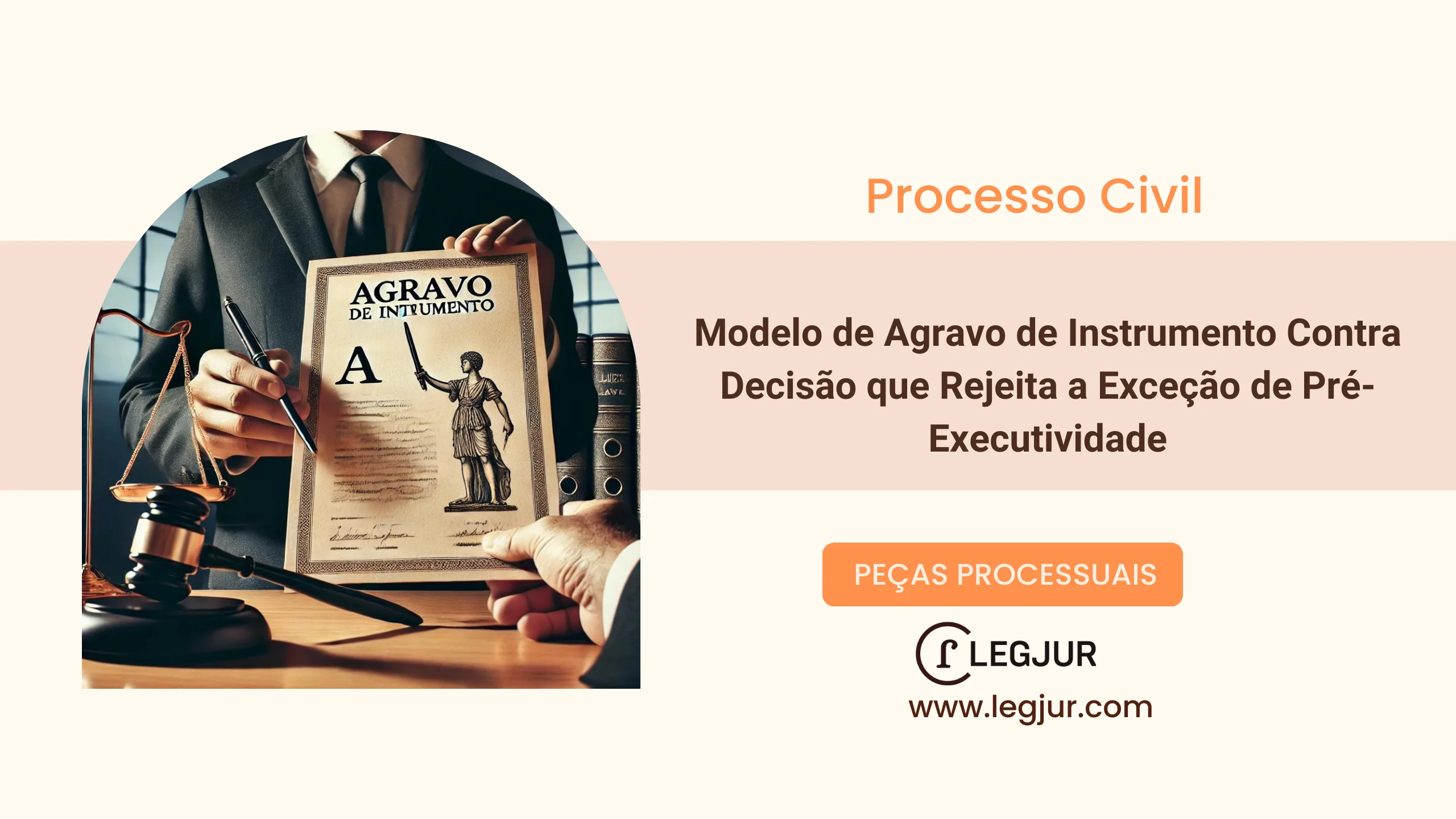 Modelo de Agravo de Instrumento Contra Decisão que Rejeita a Exceção de Pré-Executividade