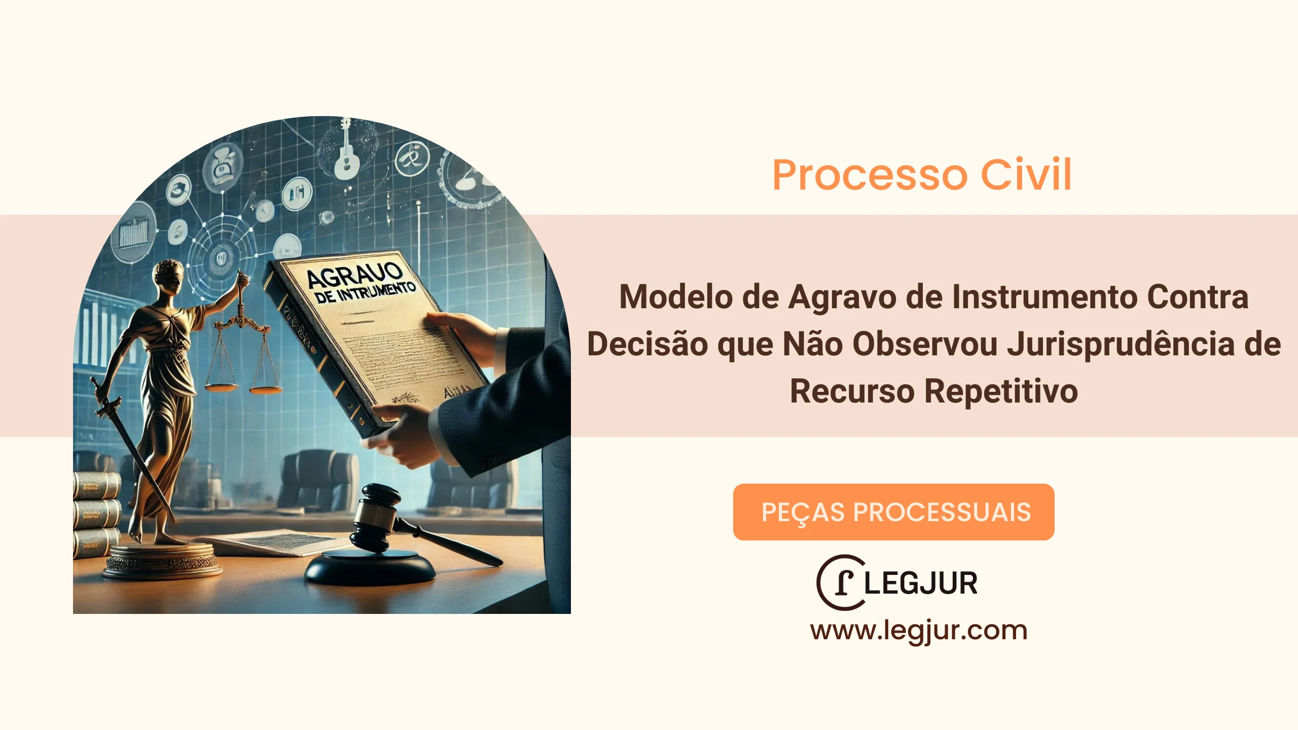 Modelo de Agravo de Instrumento Contra Decisão que Não Observou Jurisprudência de Recurso Repetitivo