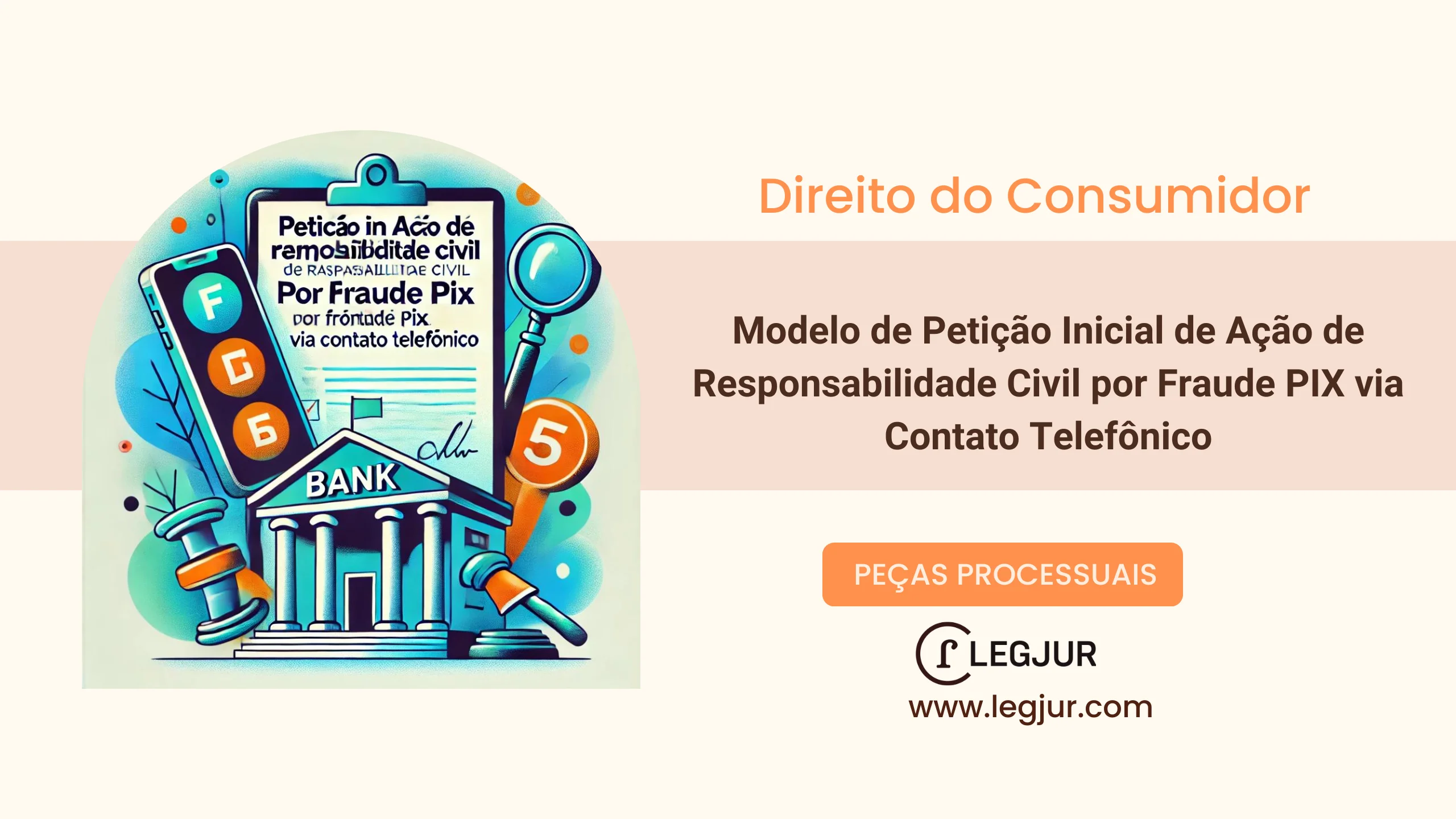 Modelo de Petição Inicial de Ação de Responsabilidade Civil por Fraude PIX via Contato Telefônico