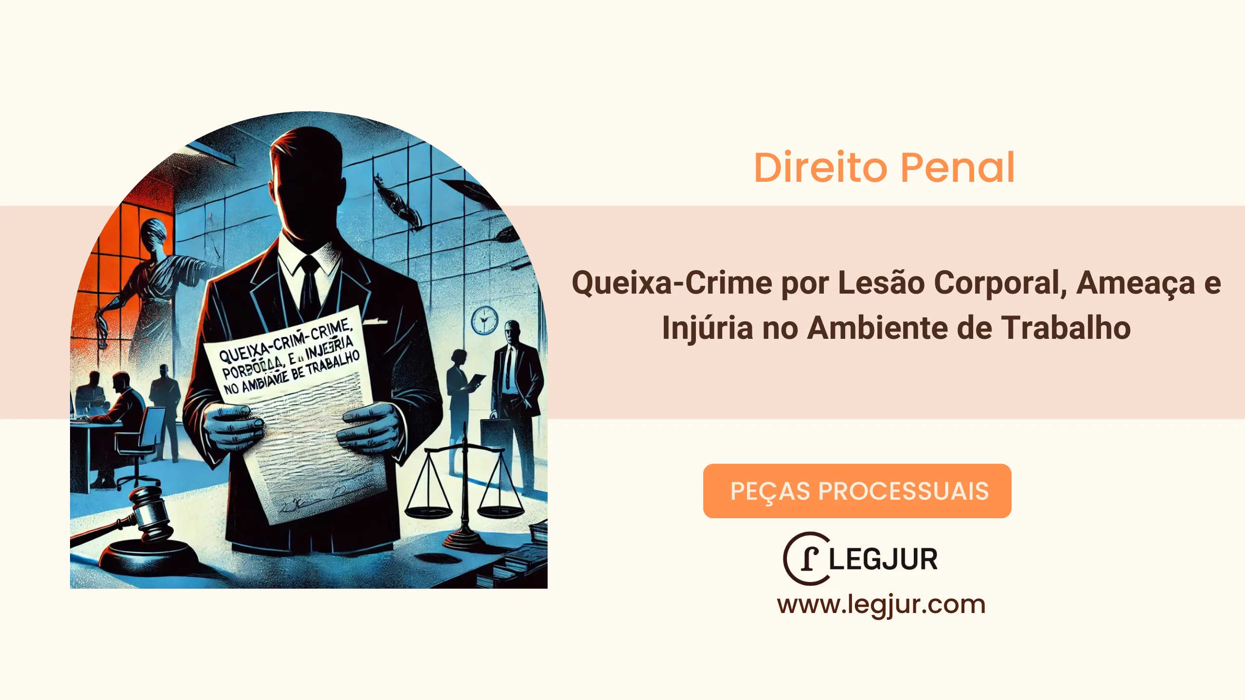 Queixa-Crime por Lesão Corporal, Ameaça e Injúria no Ambiente de Trabalho