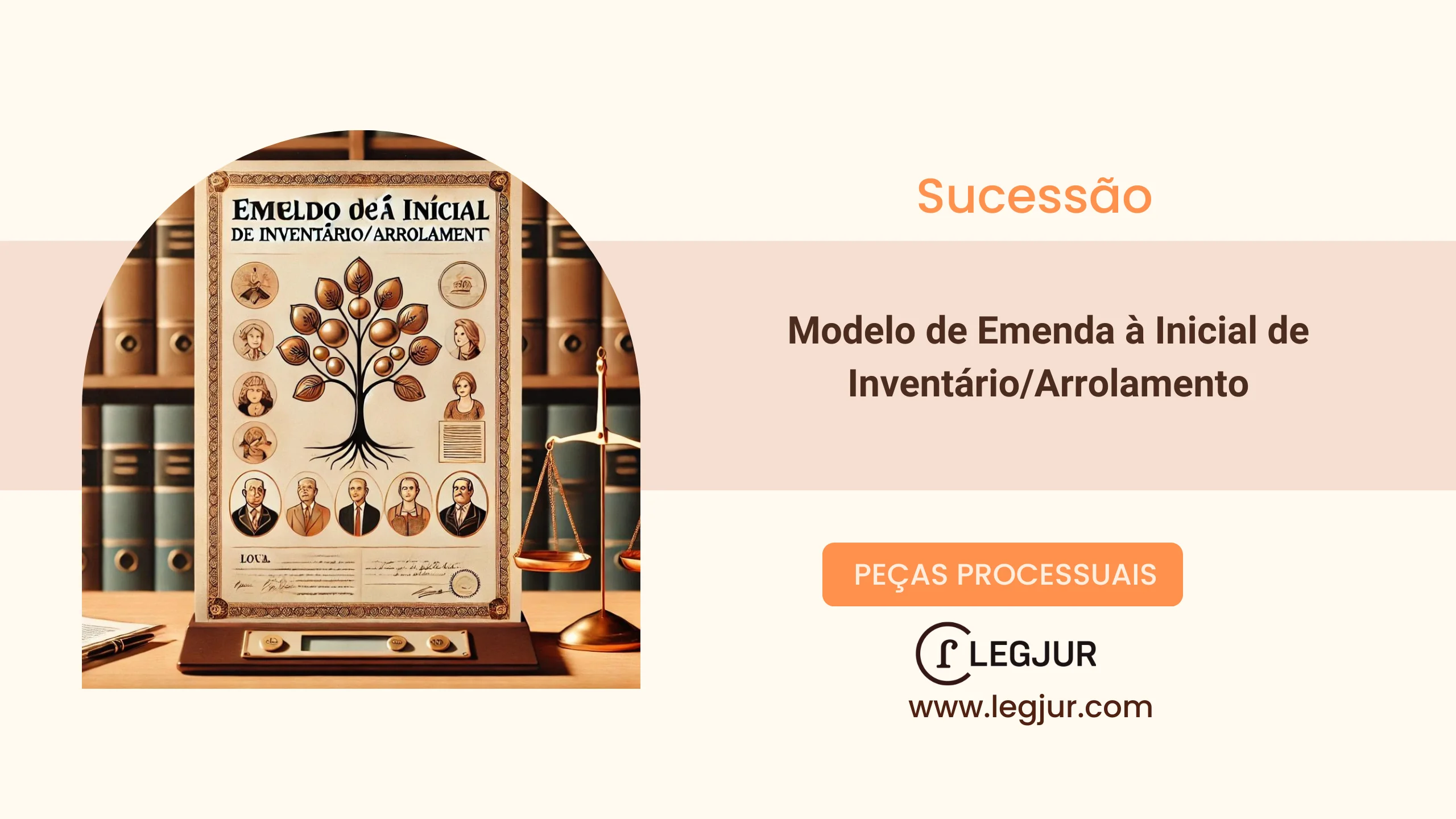 Modelo de Emenda à Inicial de Inventário/Arrolamento