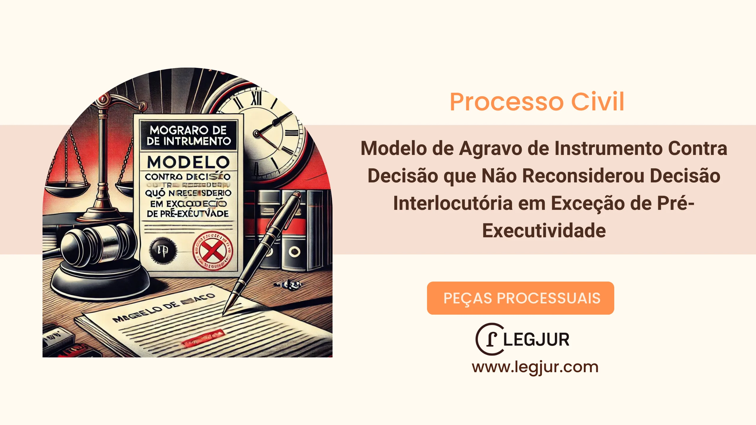 Modelo de Agravo de Instrumento Contra Decisão que Não Reconsiderou Decisão Interlocutória em Exceção de Pré-Executividade