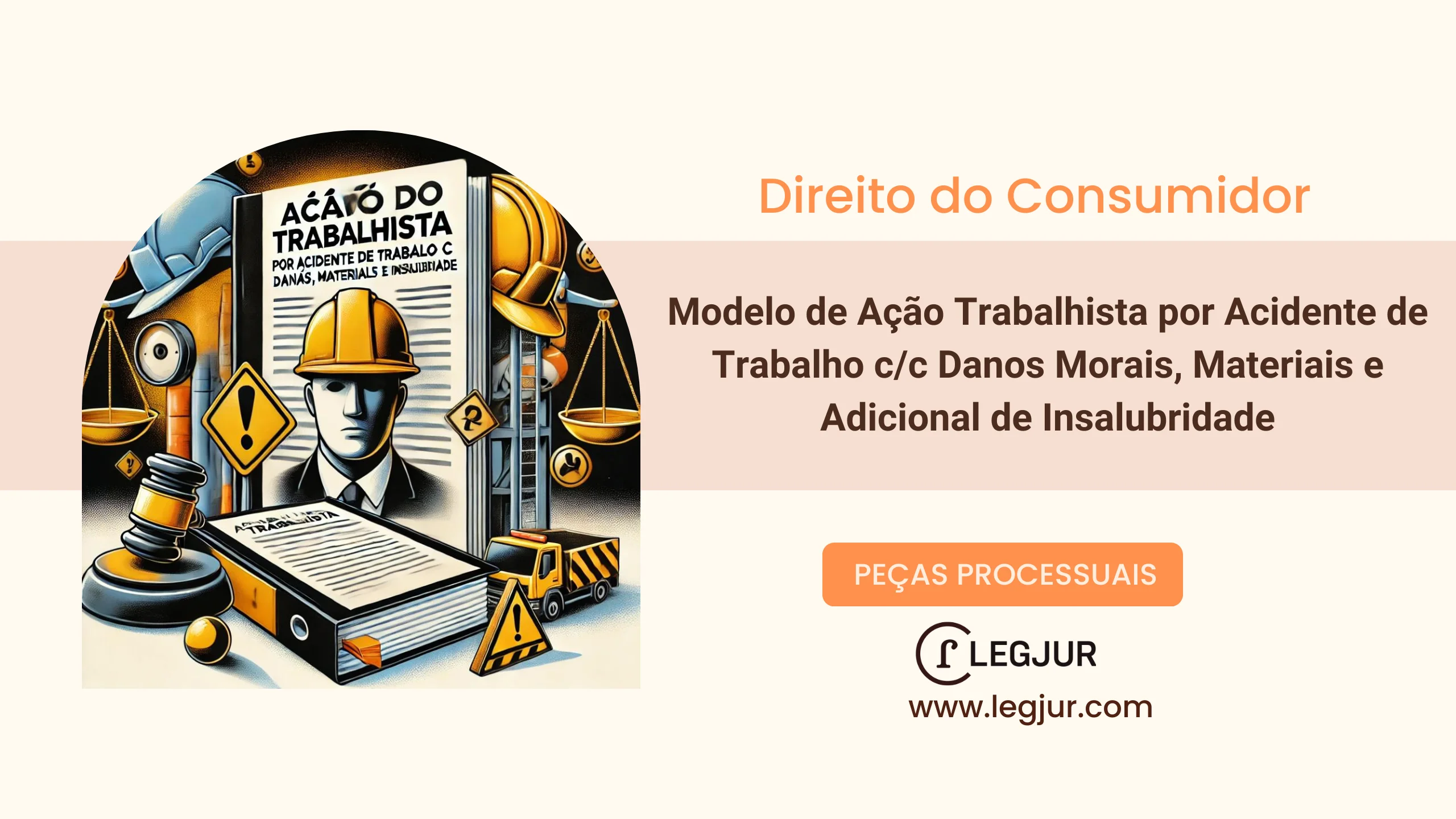 Modelo de Ação Trabalhista por Acidente de Trabalho c/c Danos Morais, Materiais e Adicional de Insalubridade