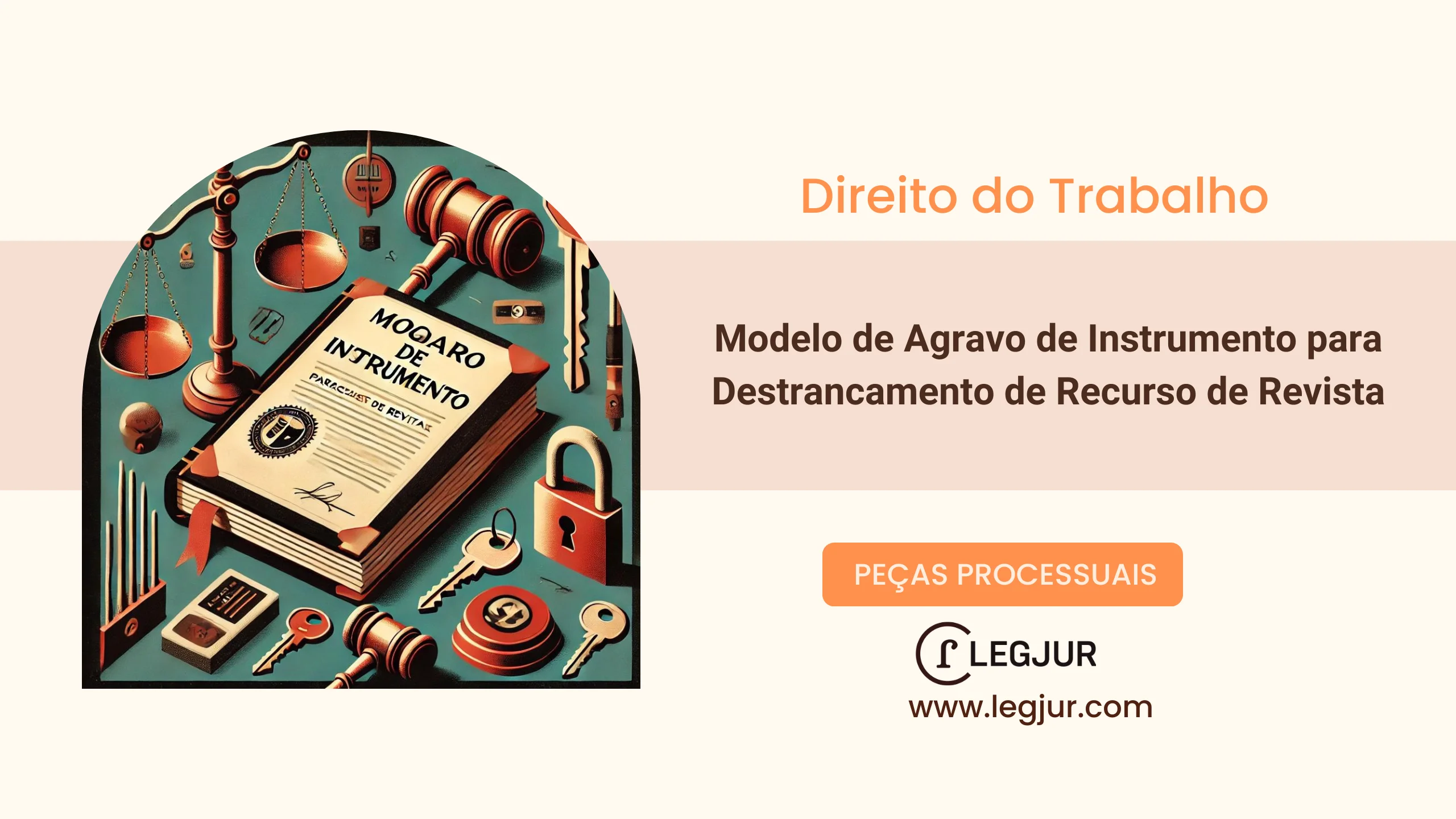 Modelo de Agravo de Instrumento para Destrancamento de Recurso de Revista