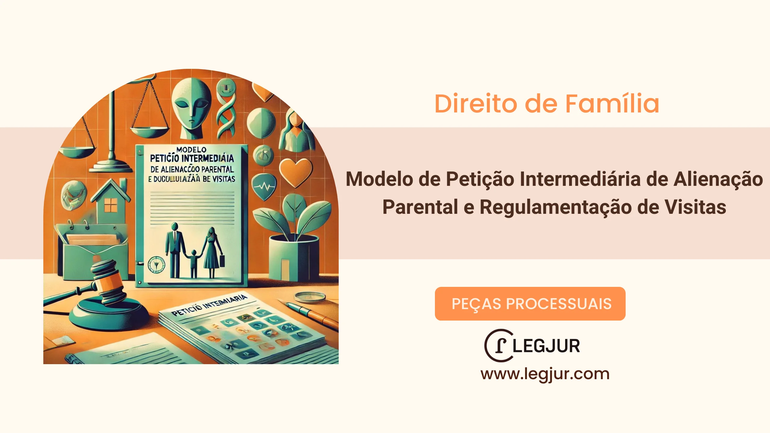 Modelo de Petição Intermediária de Alienação Parental e Regulamentação de Visitas