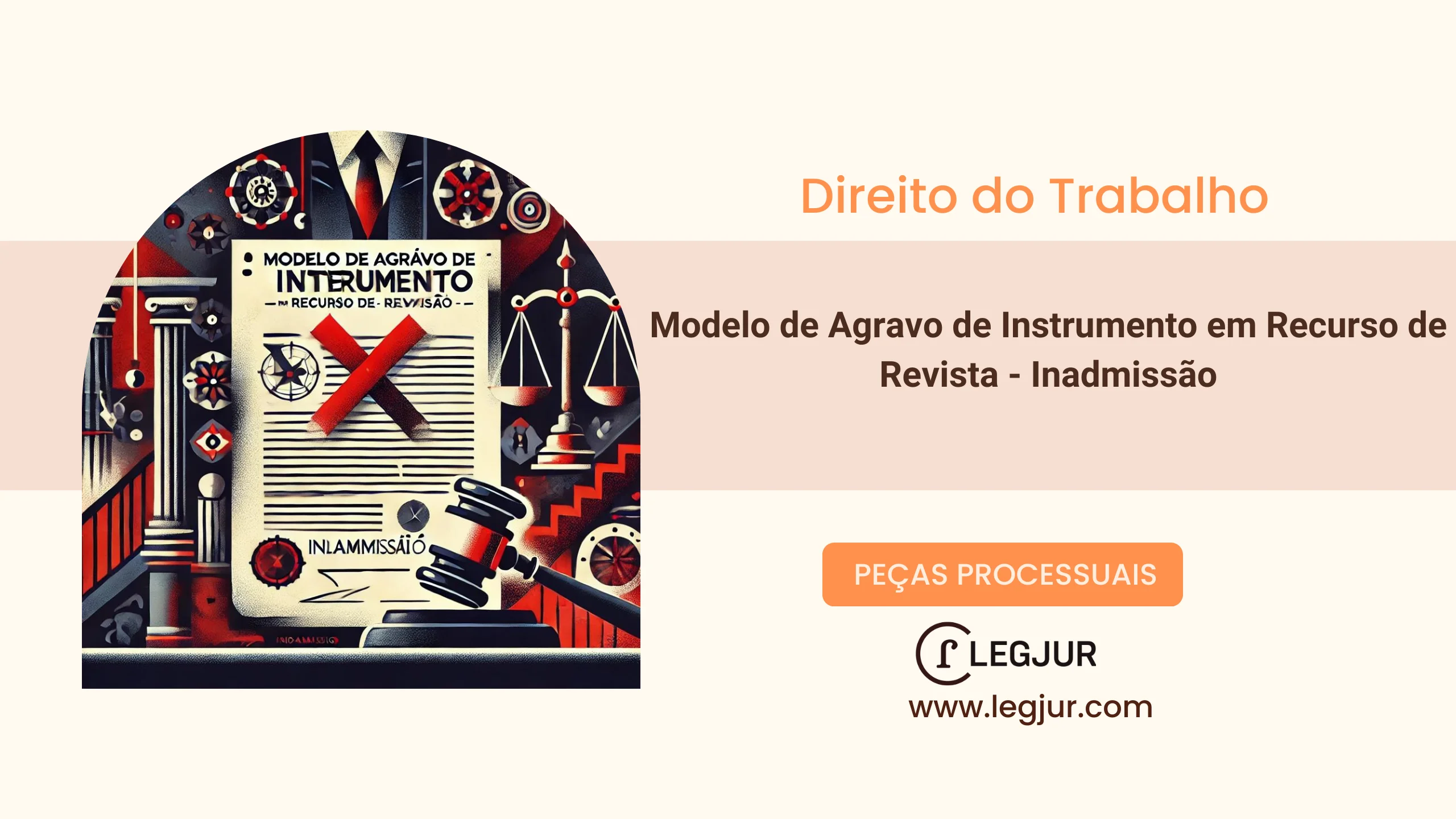 Modelo de Agravo de Instrumento em Recurso de Revista - Inadmissão