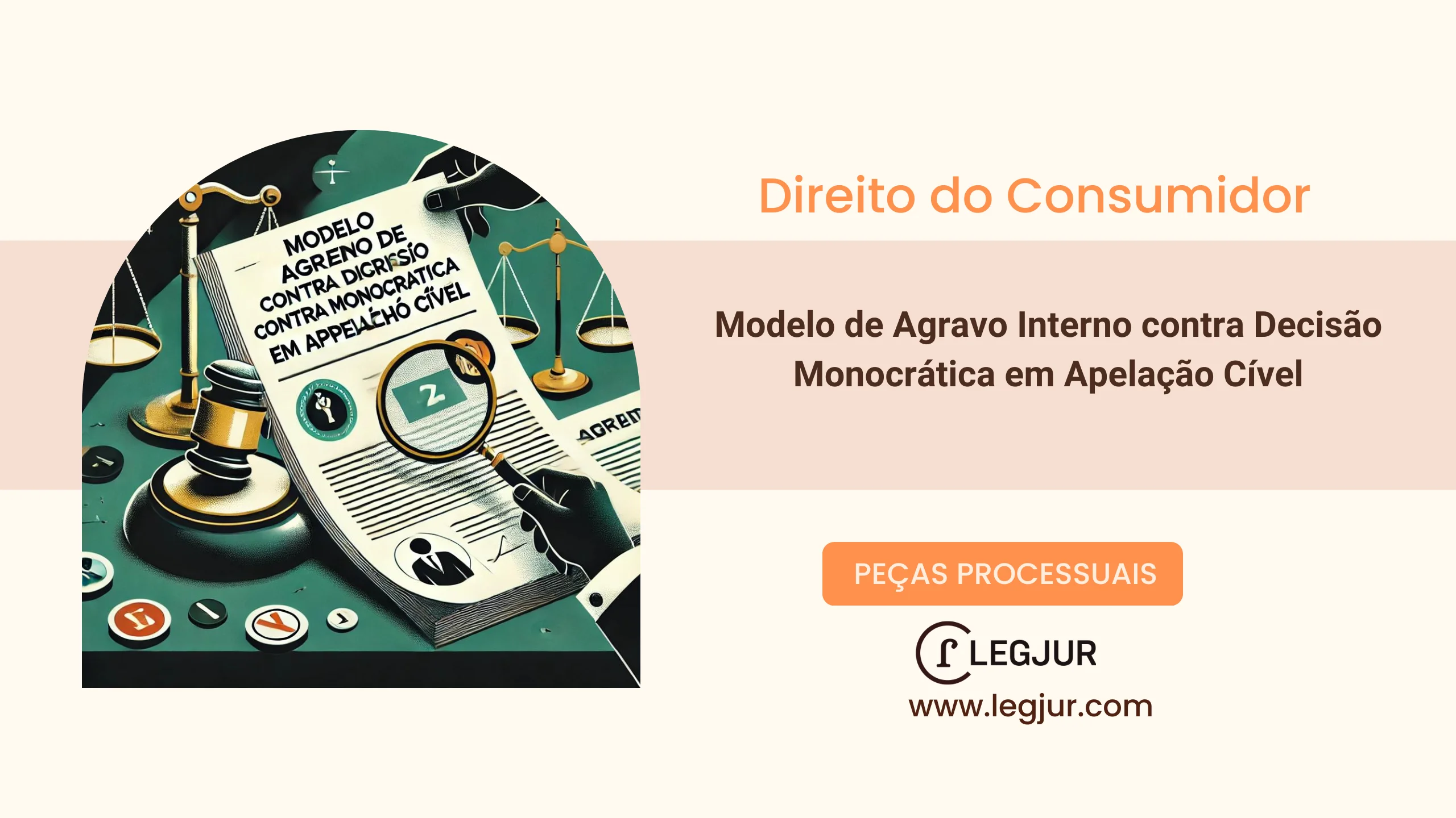 Modelo de Agravo Interno contra Decisão Monocrática em Apelação Cível