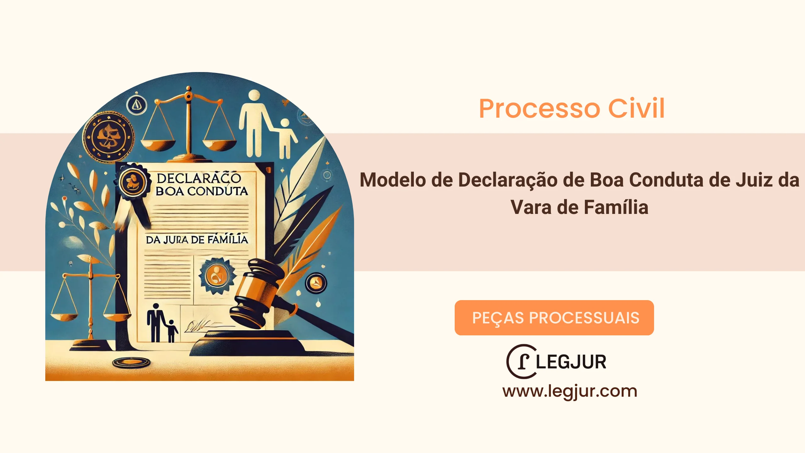 Modelo de Declaração de Boa Conduta de Juiz da Vara de Família