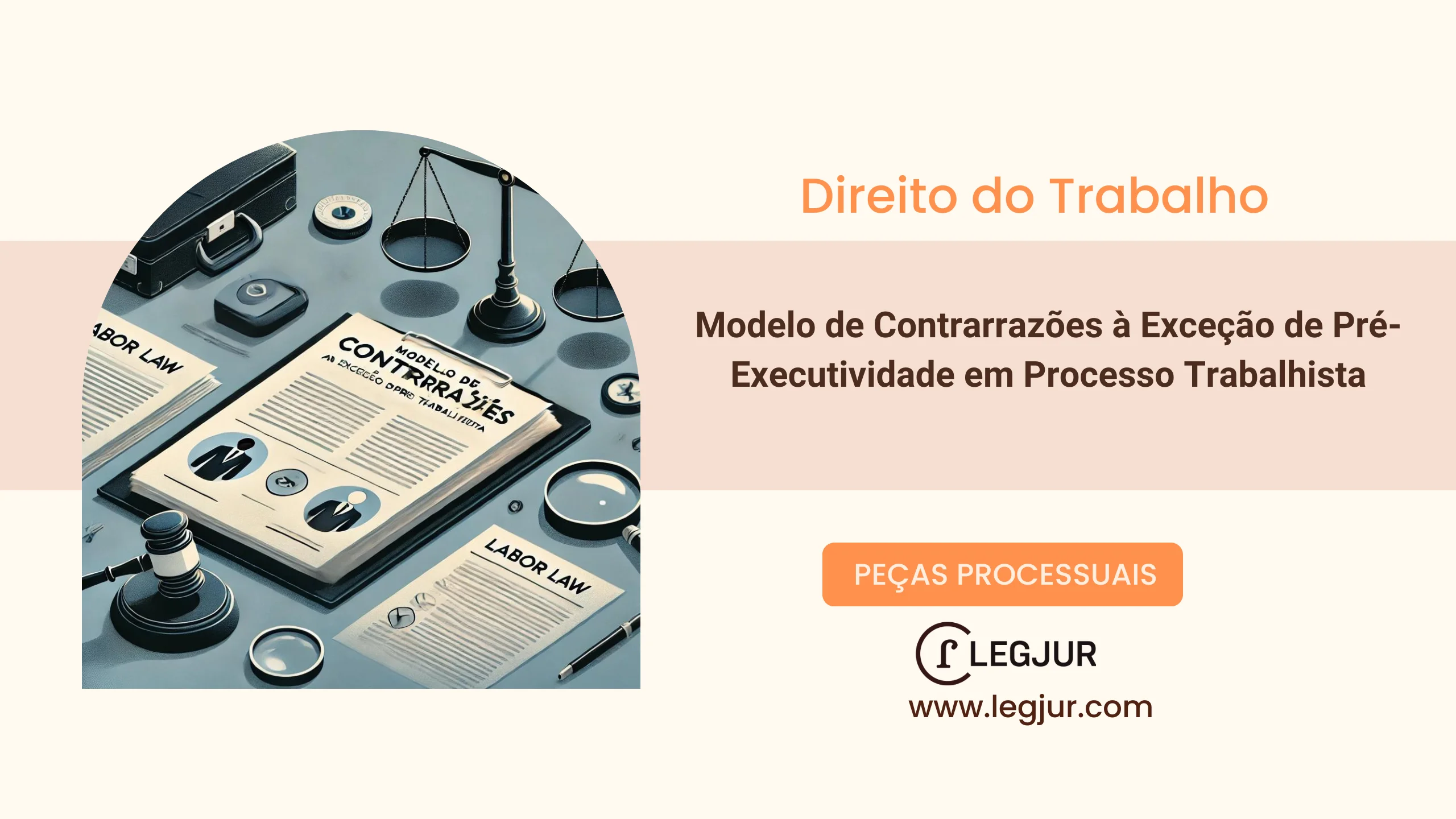 Modelo de Contrarrazões à Exceção de Pré-Executividade em Processo Trabalhista