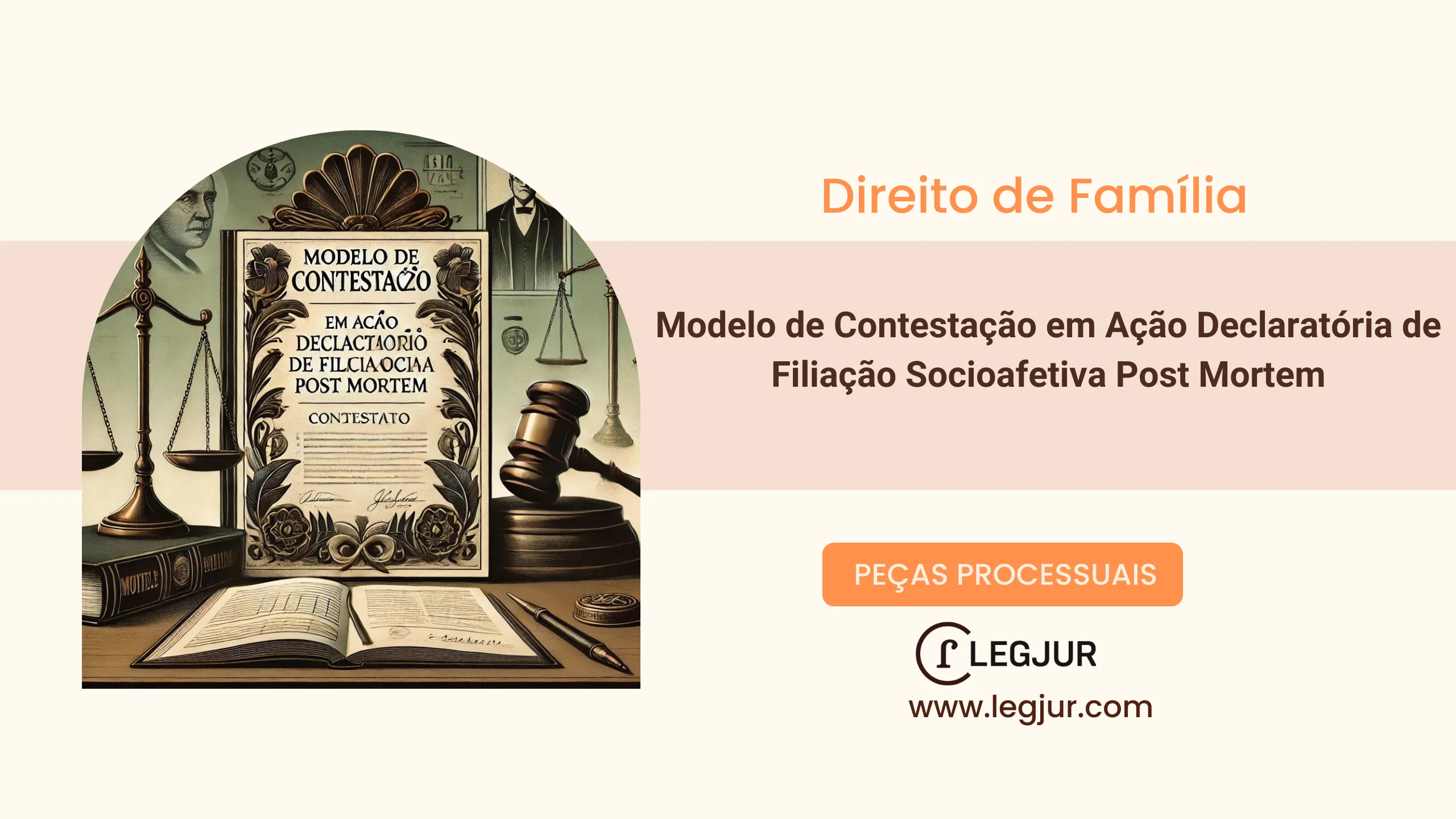 Modelo de Contestação em Ação Declaratória de Filiação Socioafetiva Post Mortem