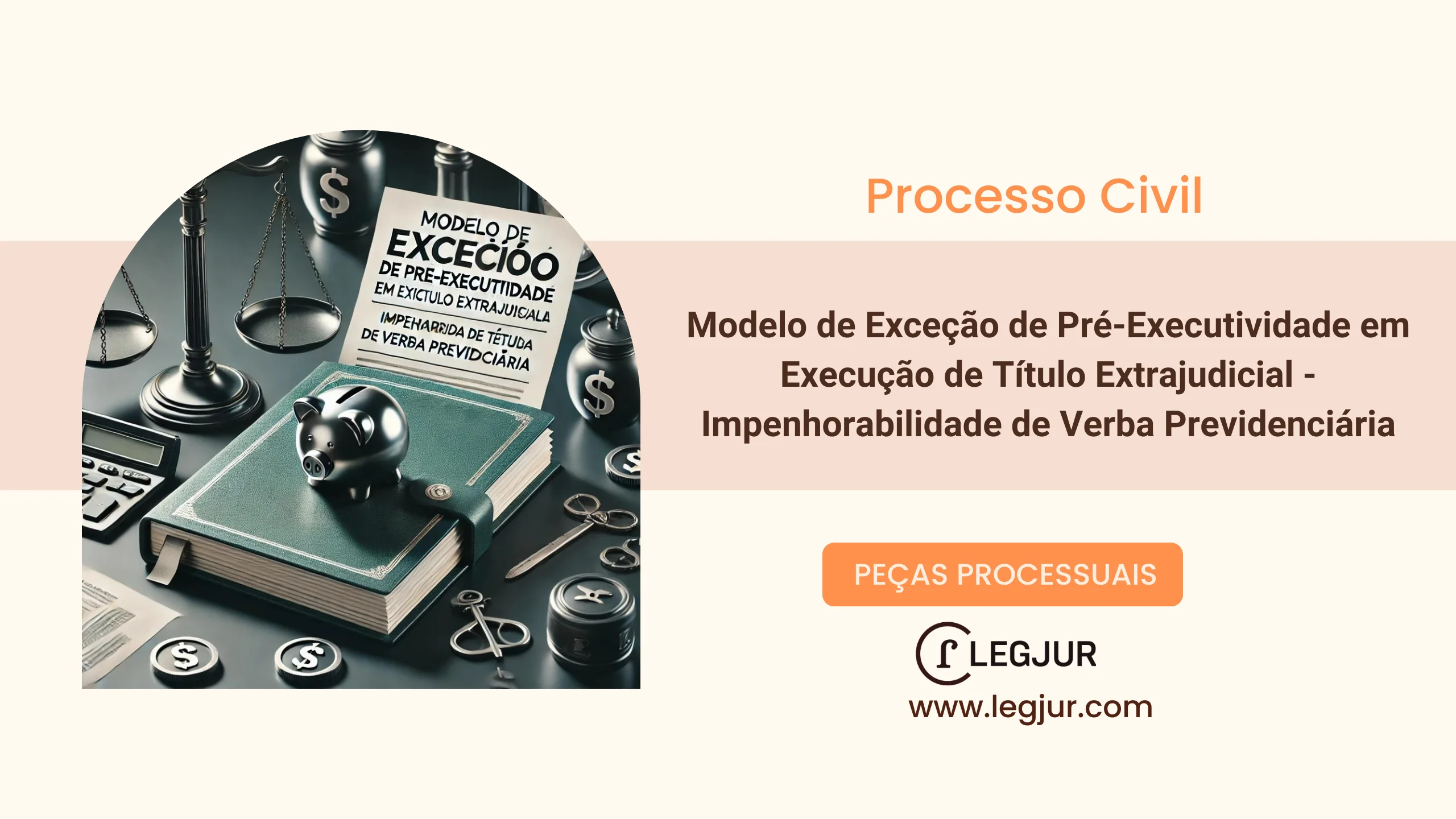 Modelo de Exceção de Pré-Executividade em Execução de Título Extrajudicial - Impenhorabilidade de Verba Previdenciária