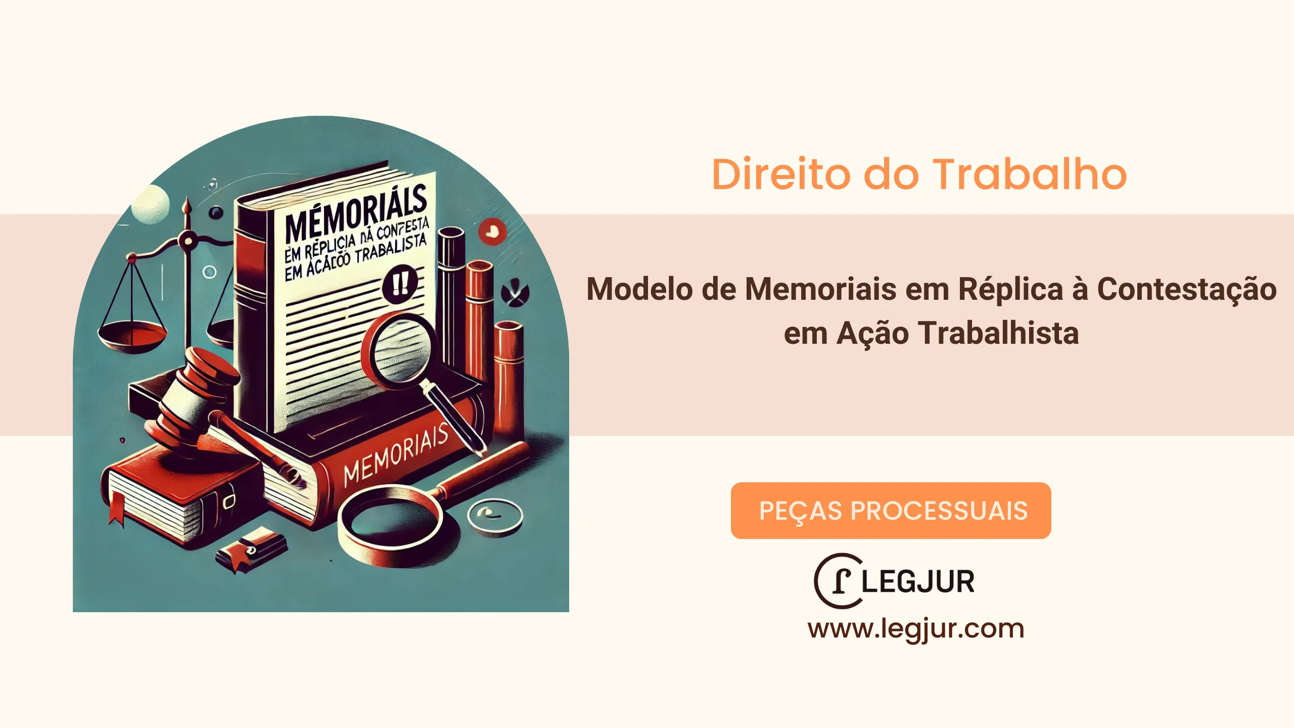 Modelo de Memoriais em Réplica à Contestação em Ação Trabalhista