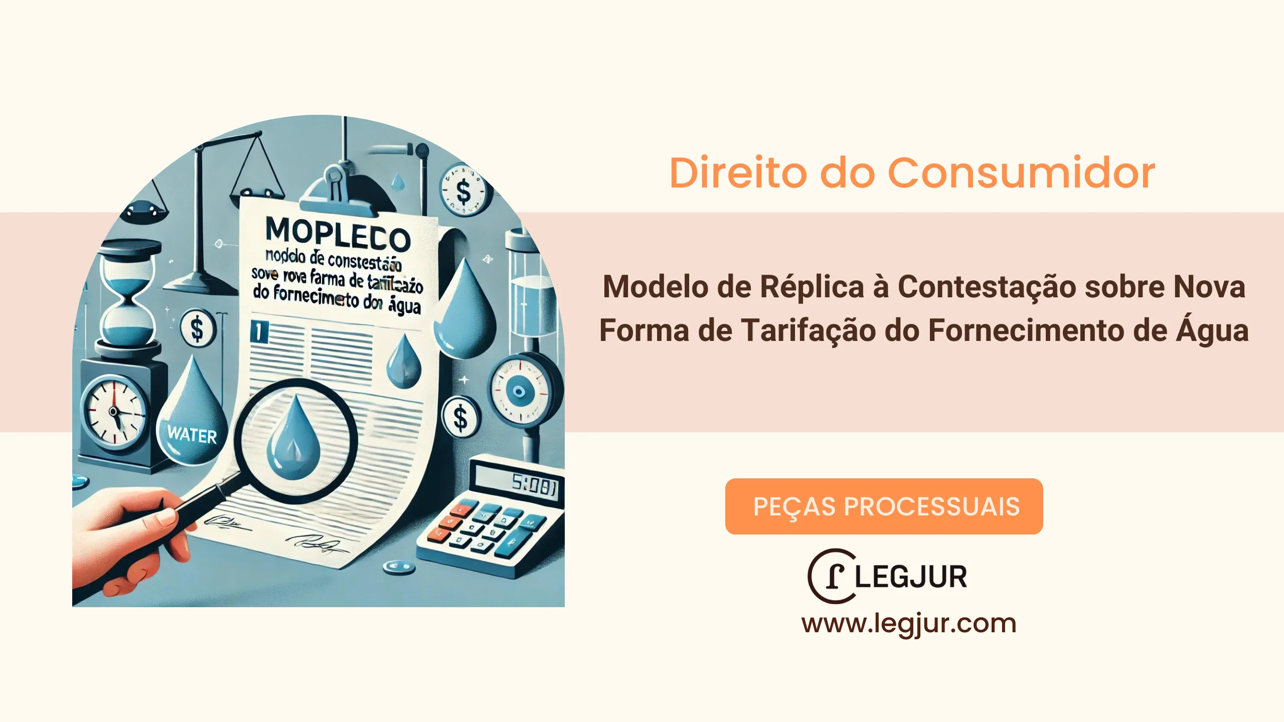 Modelo de Réplica à Contestação sobre Nova Forma de Tarifação do Fornecimento de Água