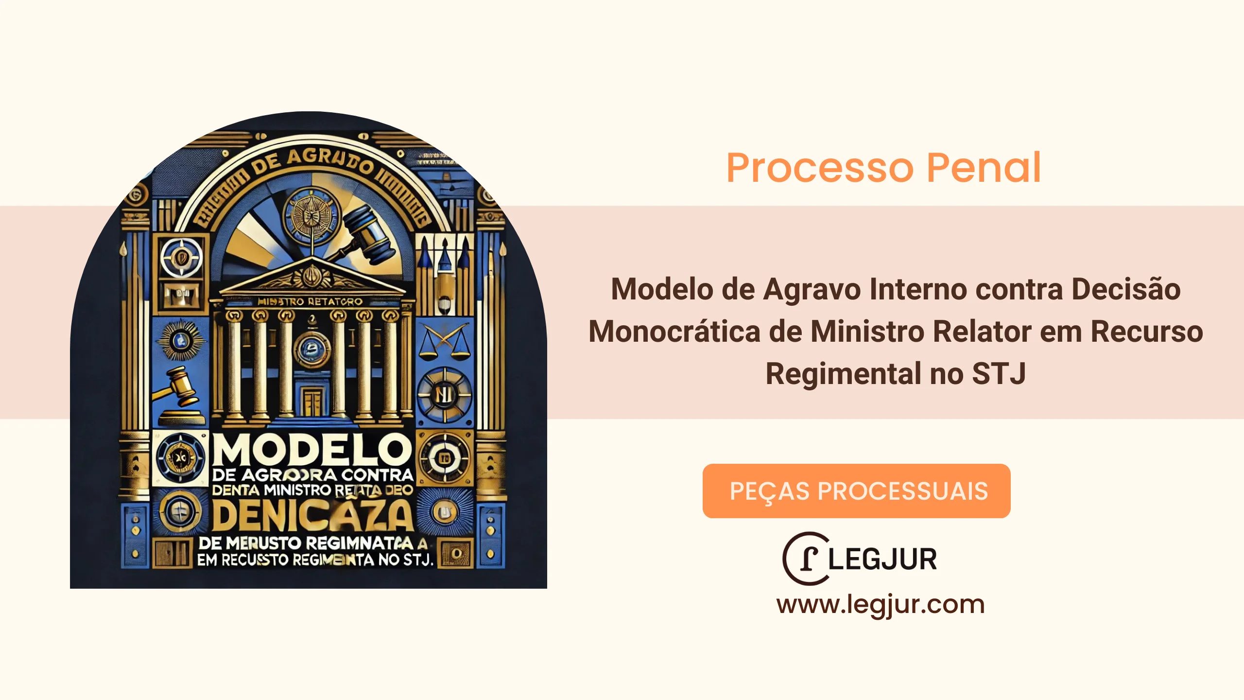 Modelo de Agravo Interno contra Decisão Monocrática de Ministro Relator em Recurso Regimental no STJ