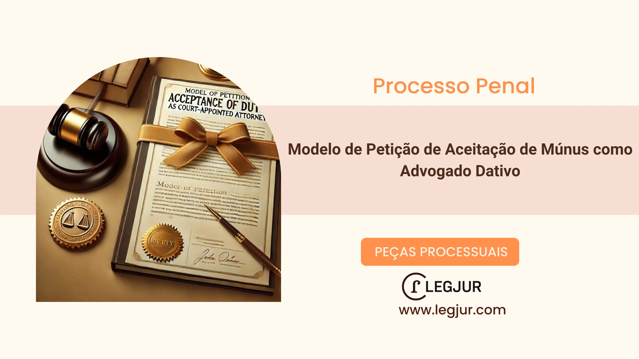 Modelo de Petição de Aceitação de Múnus como Advogado Dativo