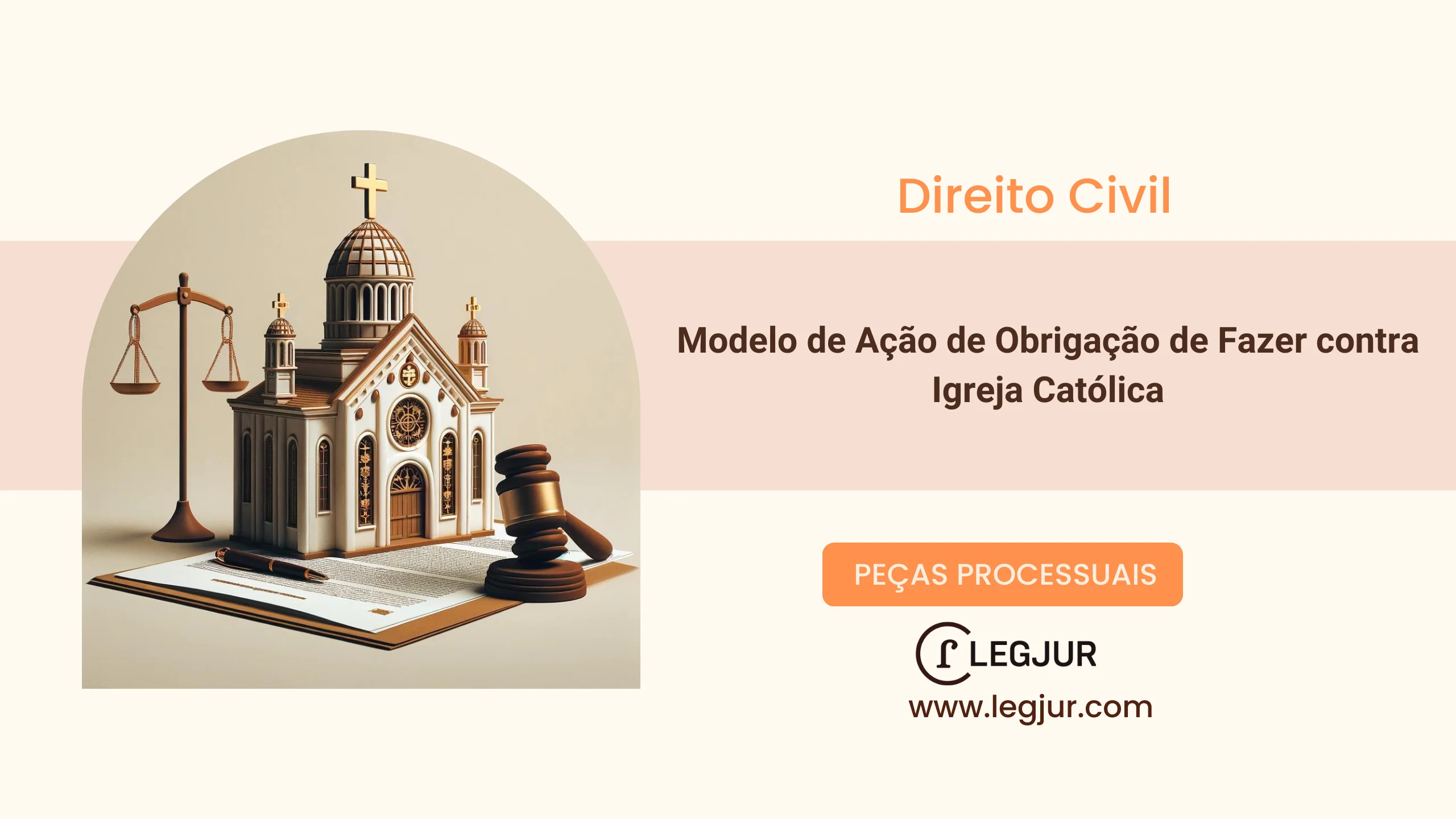 Modelo de Ação de Obrigação de Fazer contra Igreja Católica