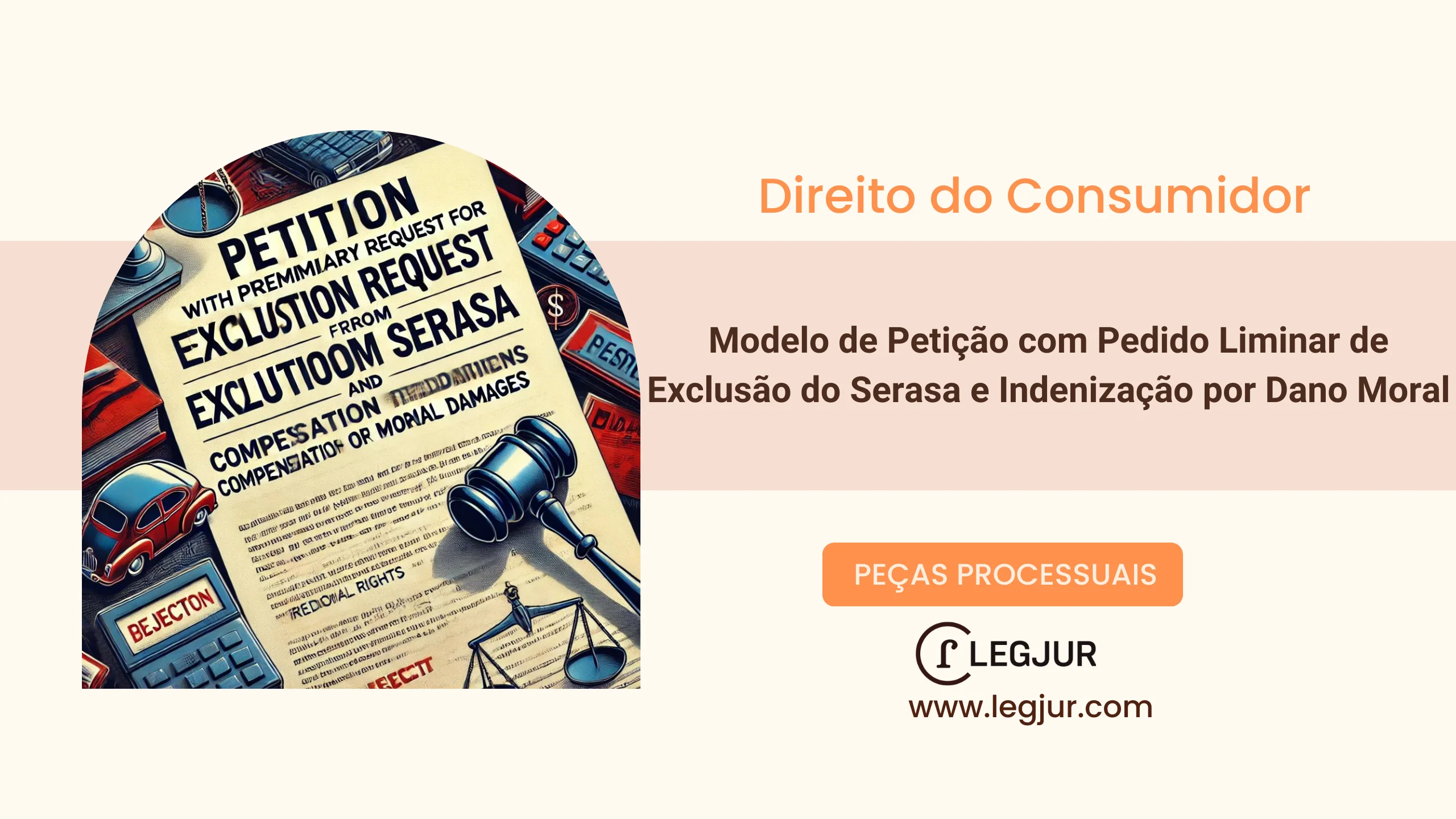 Modelo de Petição com Pedido Liminar de Exclusão do Serasa e Indenização por Dano Moral