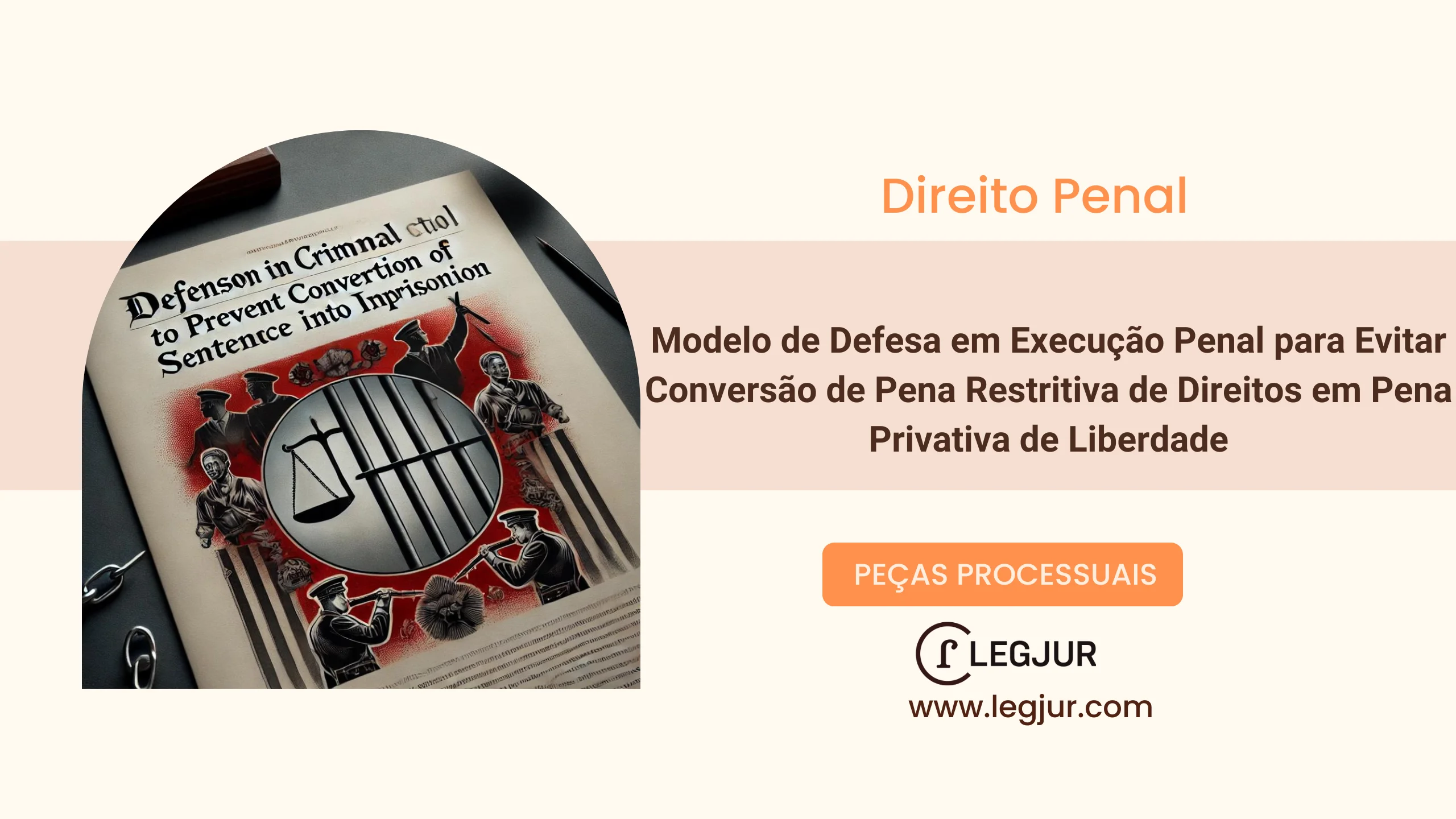 Modelo de Defesa em Execução Penal para Evitar Conversão de Pena Restritiva de Direitos em Pena Privativa de Liberdade