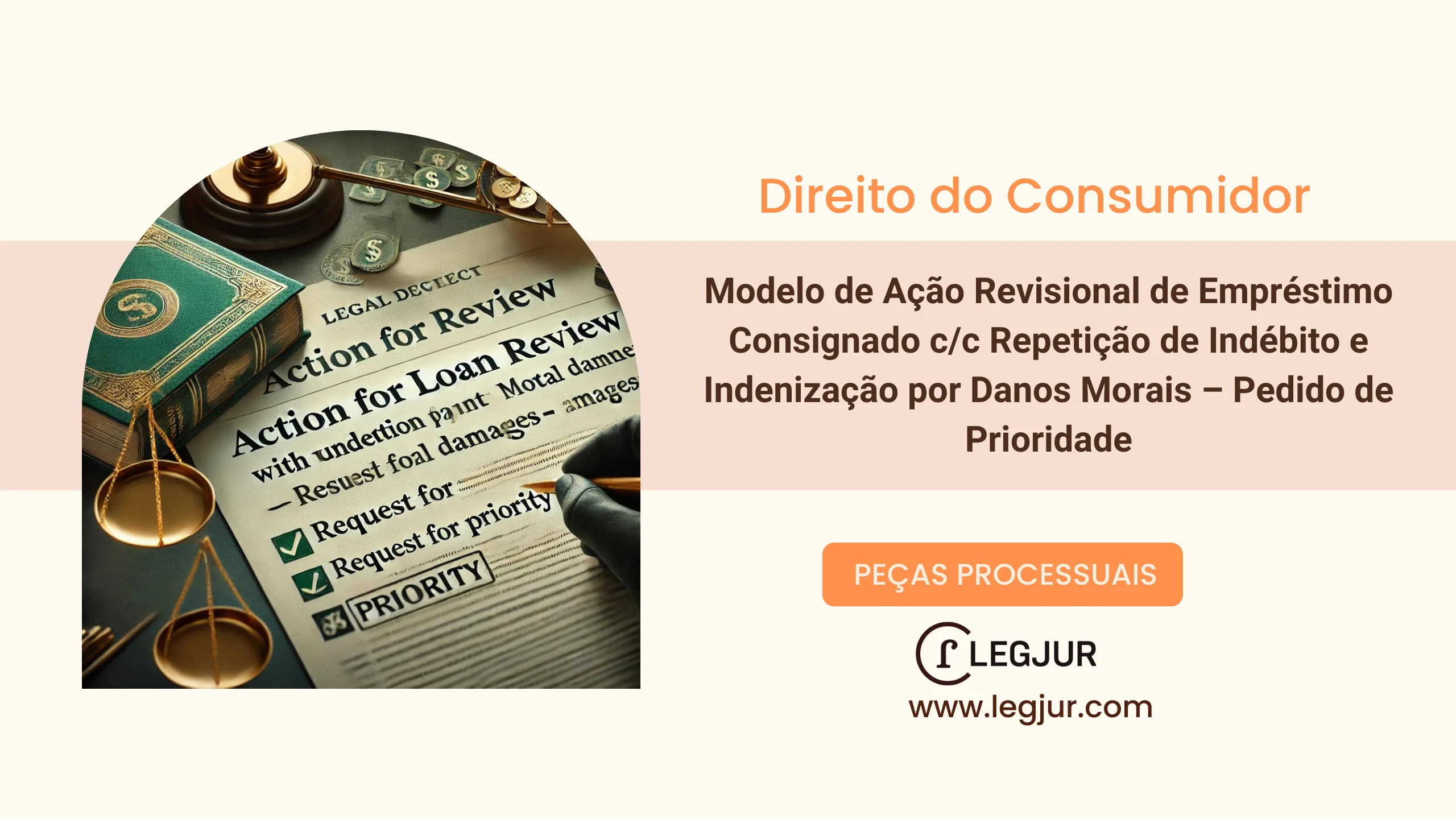 Modelo de Ação Revisional de Empréstimo Consignado c/c Repetição de Indébito e Indenização por Danos Morais – Pedido de Prioridade