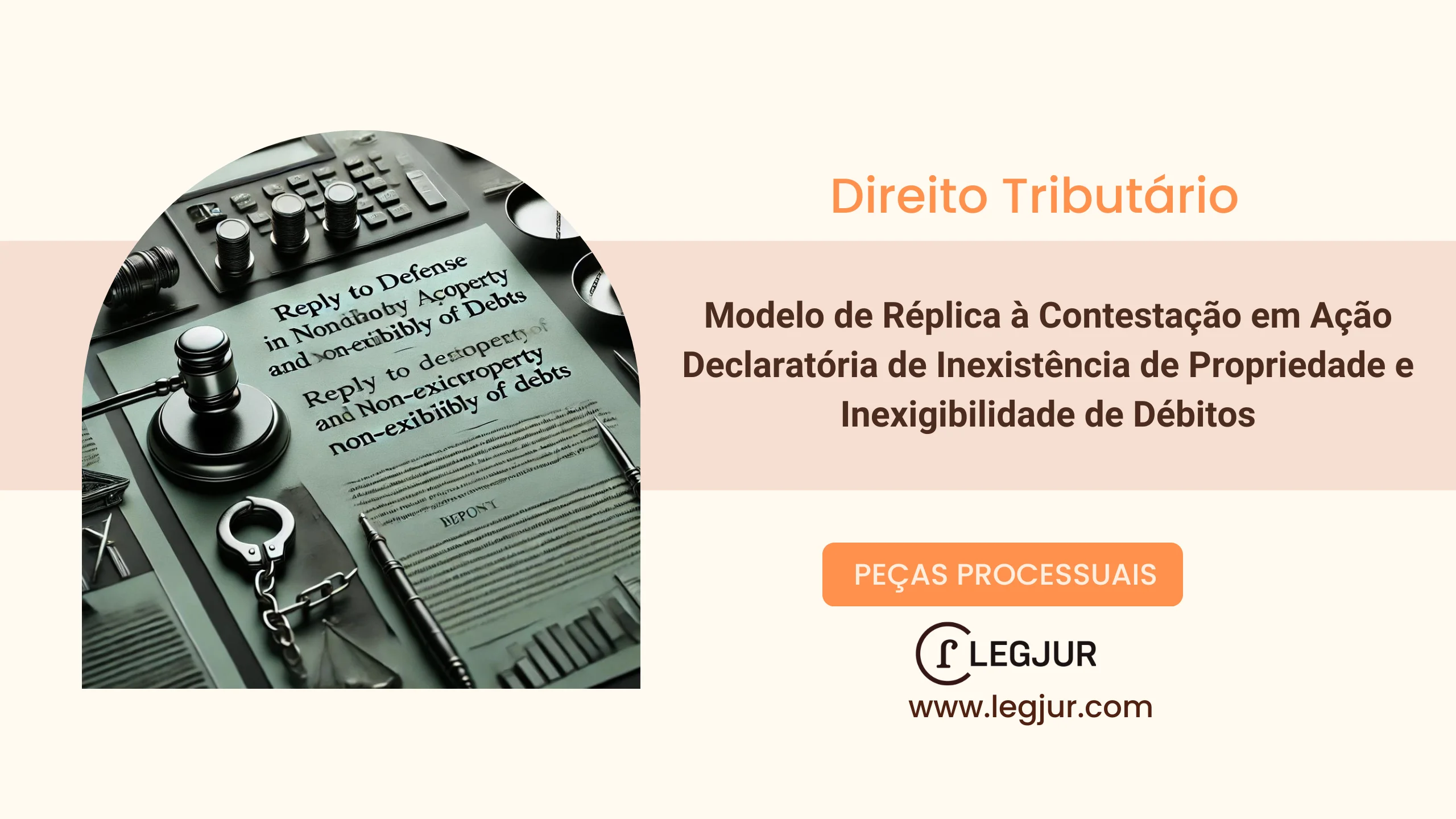 Modelo de Réplica à Contestação em Ação Declaratória de Inexistência de Propriedade e Inexigibilidade de Débitos