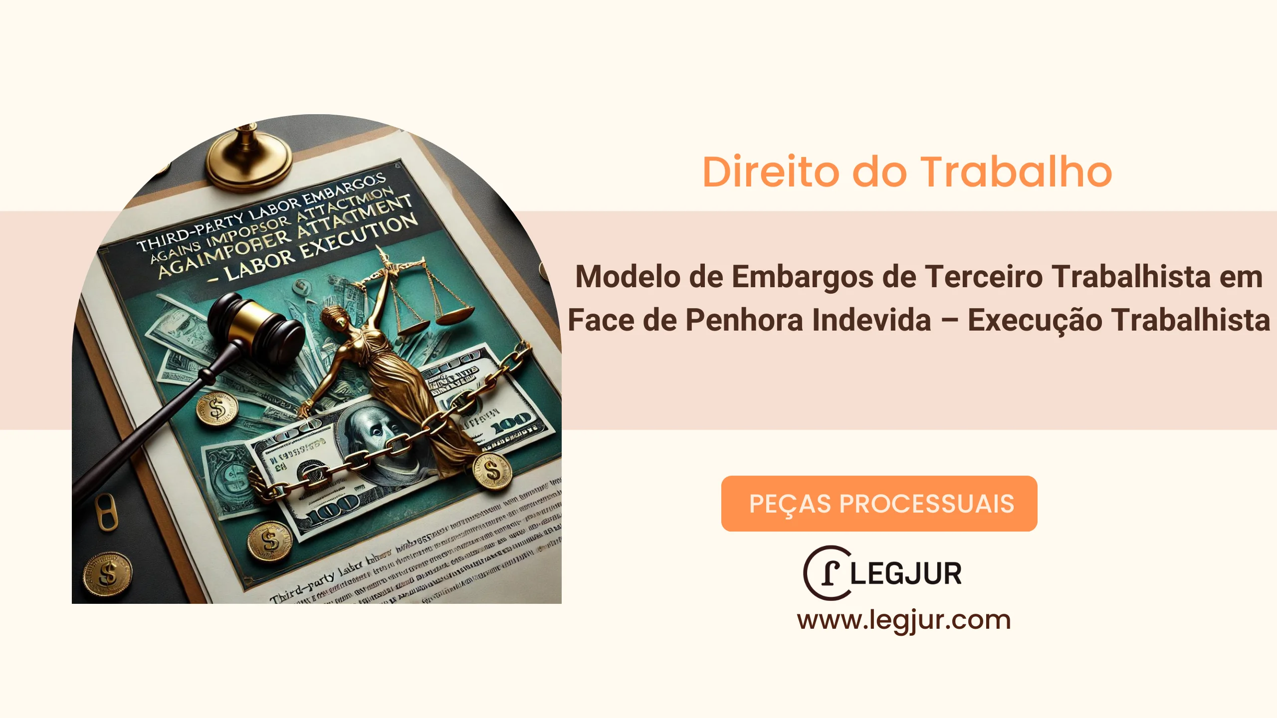 Modelo de Embargos de Terceiro Trabalhista em Face de Penhora Indevida – Execução Trabalhista