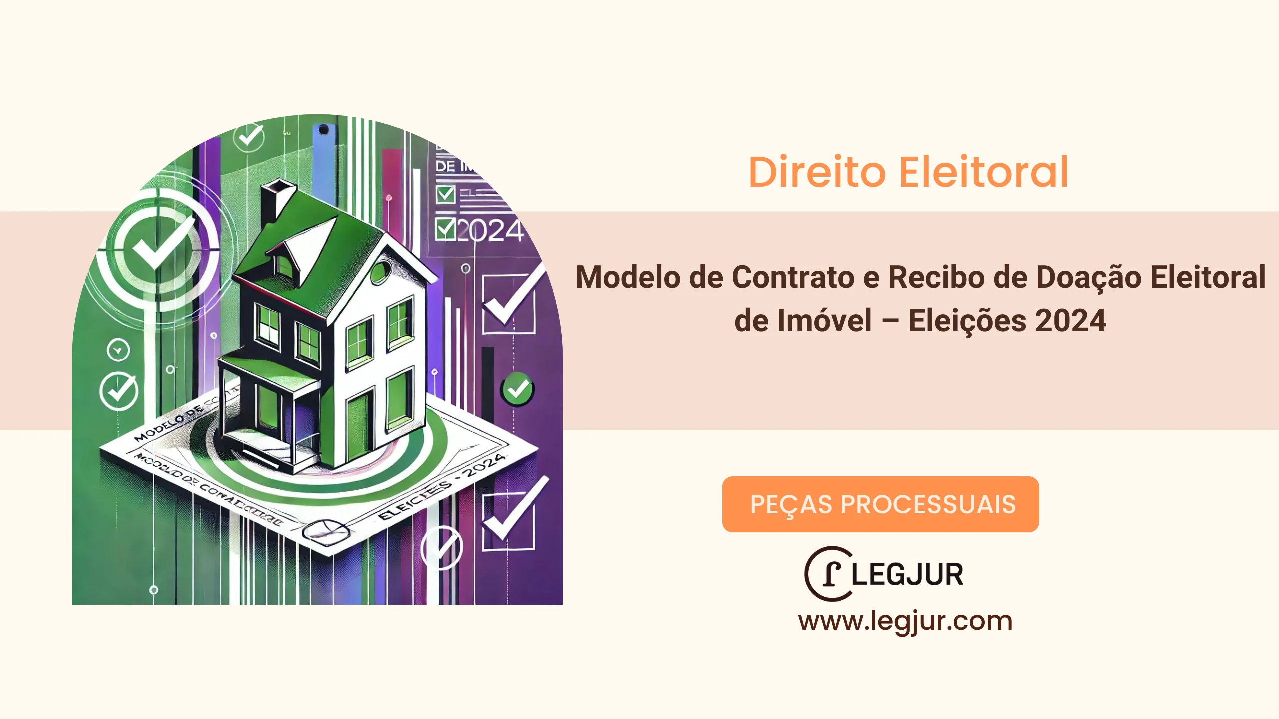 Modelo de Contrato e Recibo de Doação Eleitoral de Imóvel – Eleições 2024