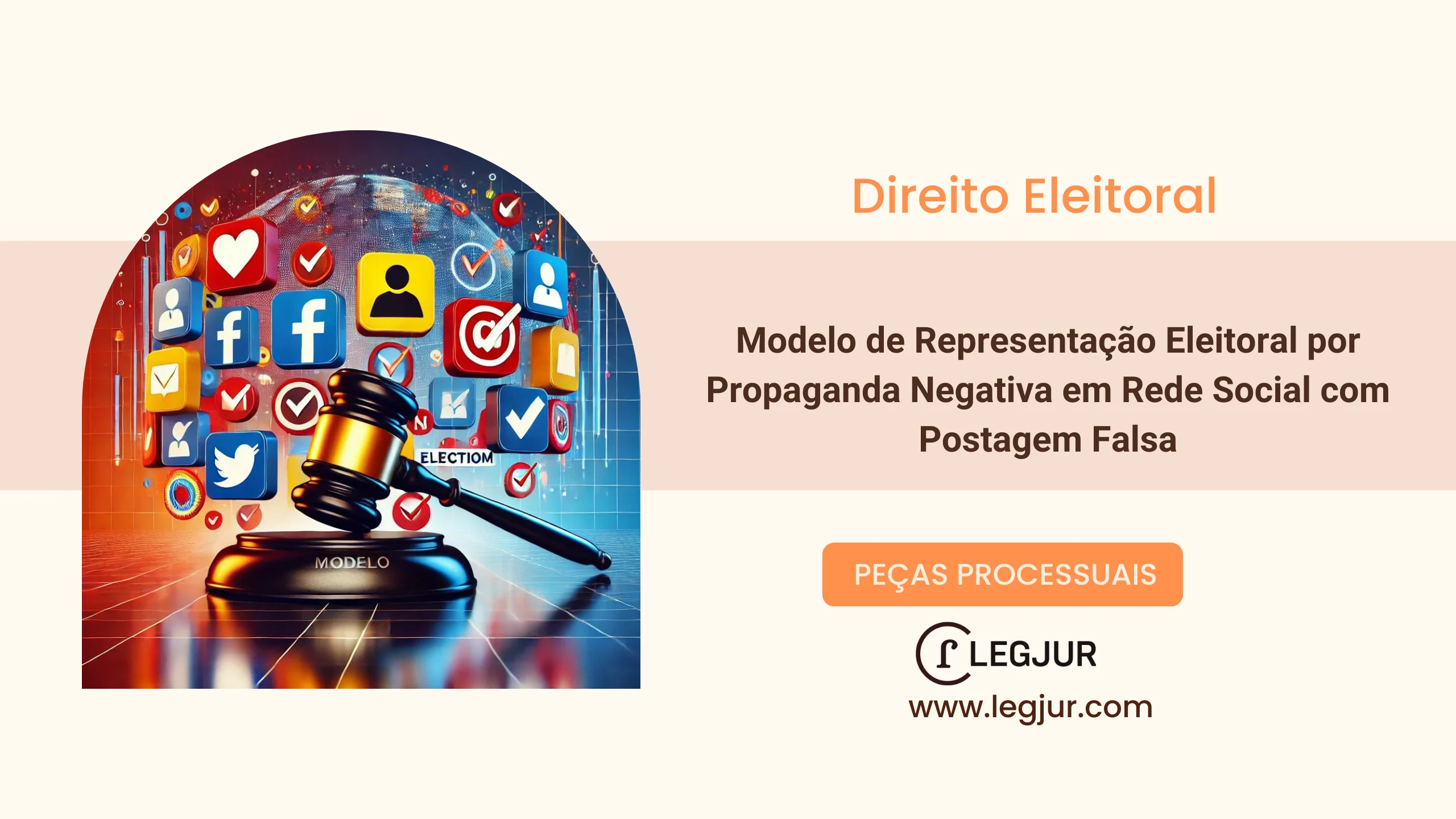 Modelo de Representação Eleitoral por Propaganda Negativa em Rede Social com Postagem Falsa