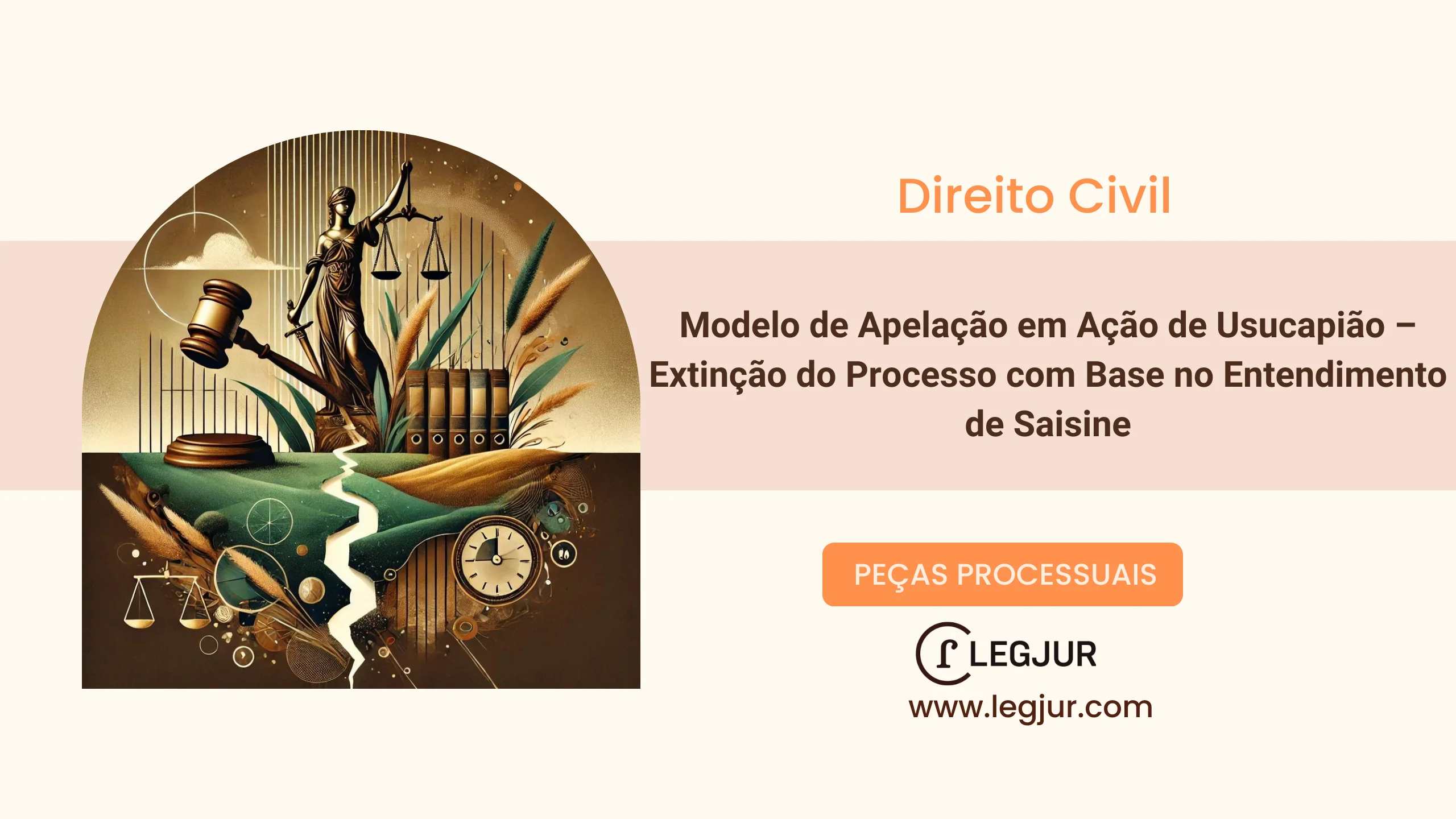 Modelo de Apelação em Ação de Usucapião – Extinção do Processo com Base no Entendimento de Saisine