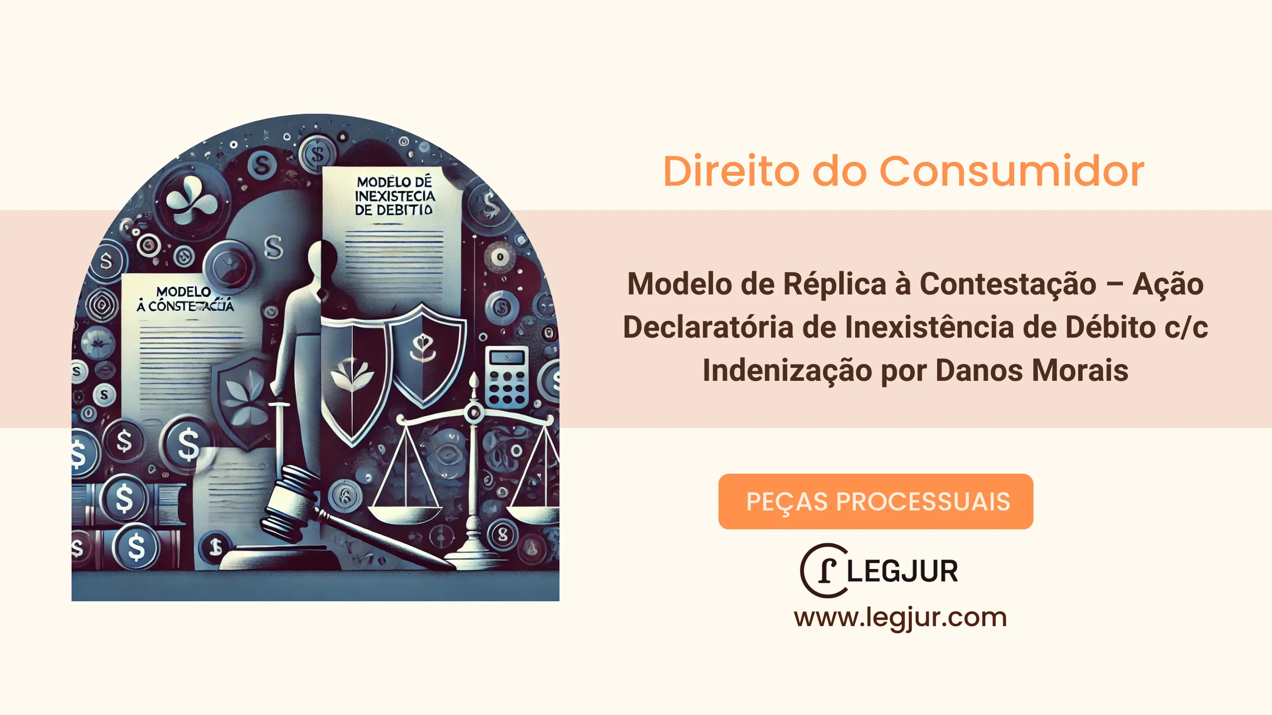 Modelo de Réplica à Contestação – Ação Declaratória de Inexistência de Débito c/c Indenização por Danos Morais