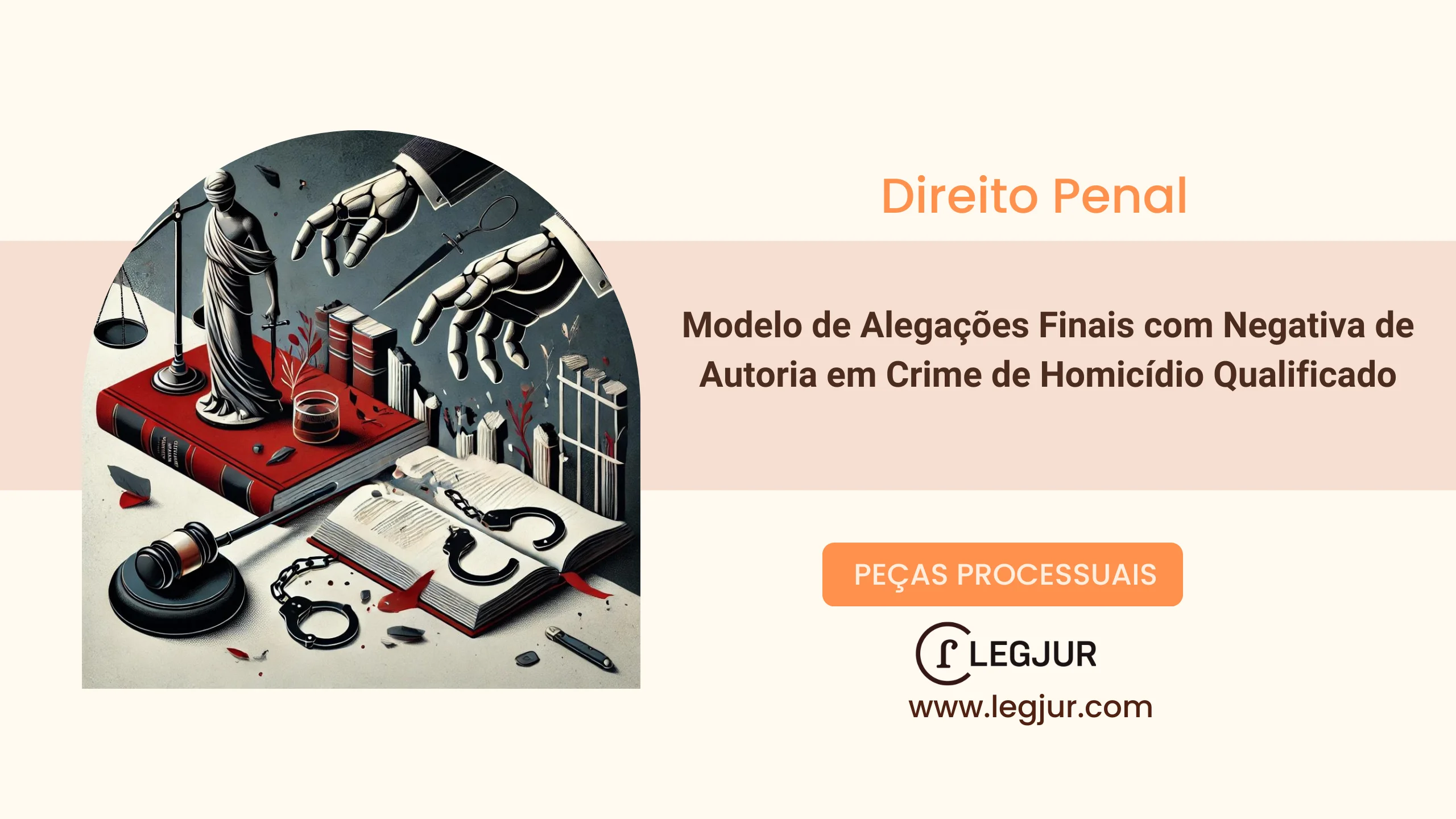 Modelo de Alegações Finais com Negativa de Autoria em Crime de Homicídio Qualificado