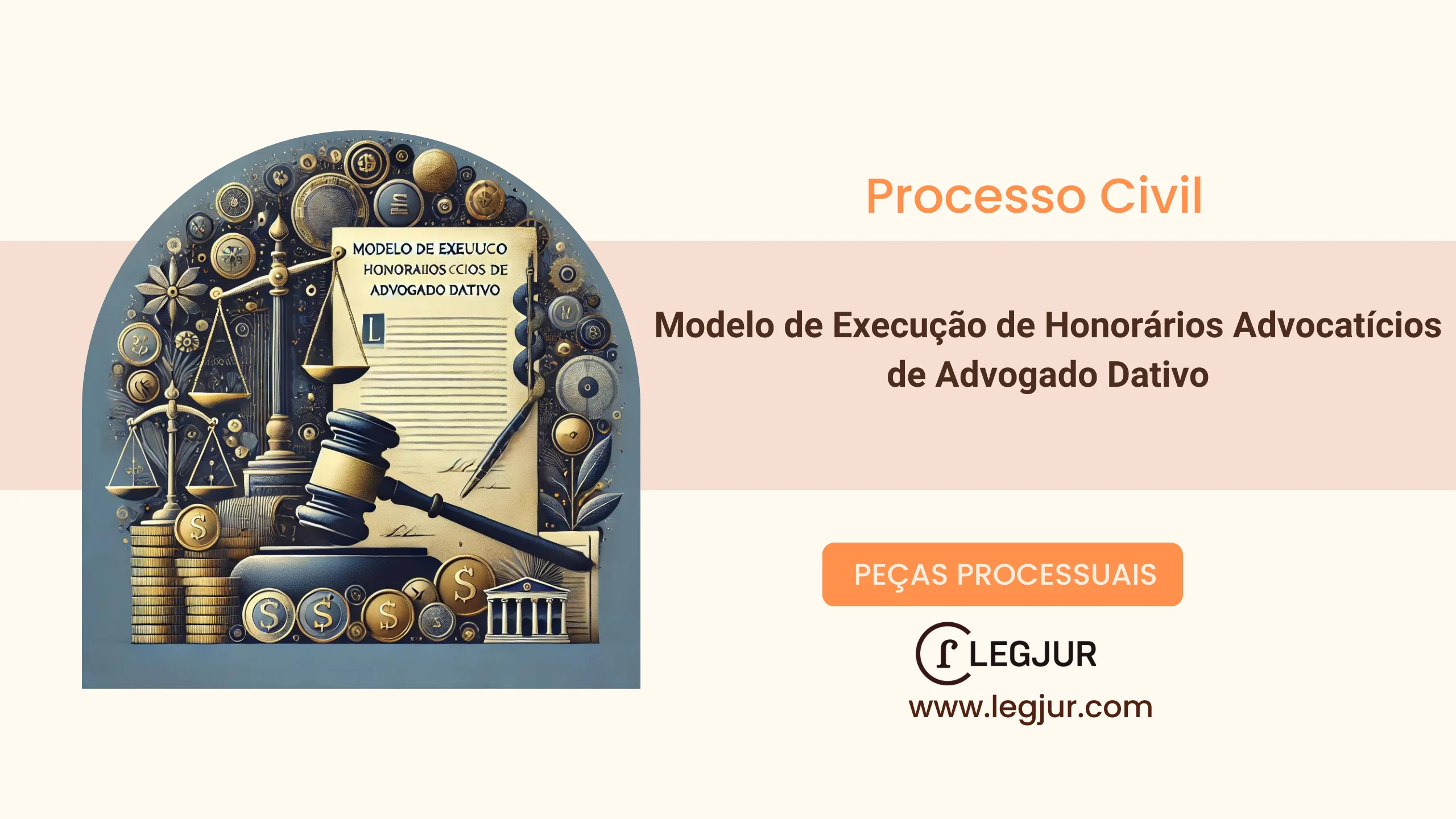 Modelo de Execução de Honorários Advocatícios de Advogado Dativo