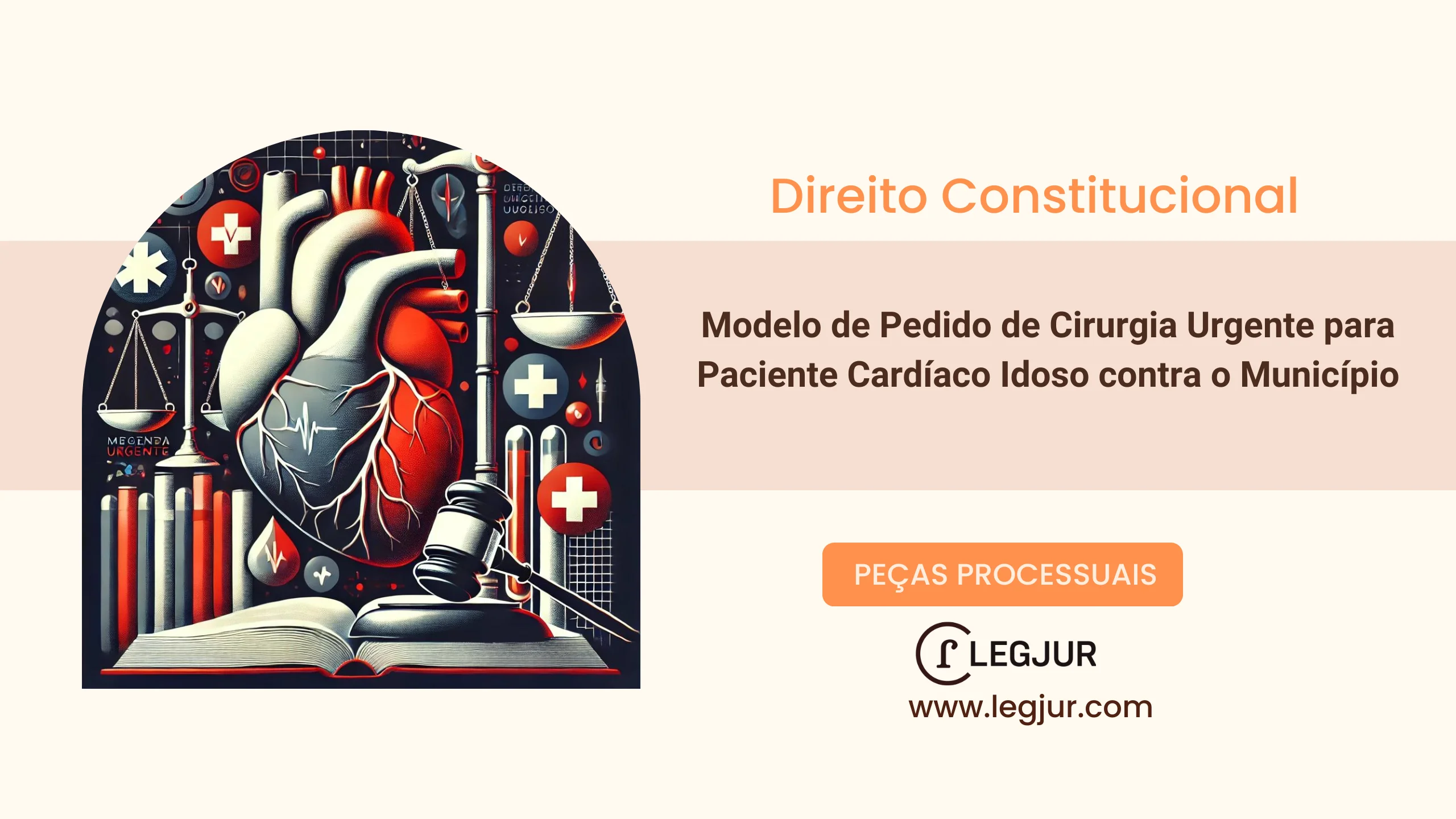 Modelo de Pedido de Cirurgia Urgente para Paciente Cardíaco Idoso contra o Município