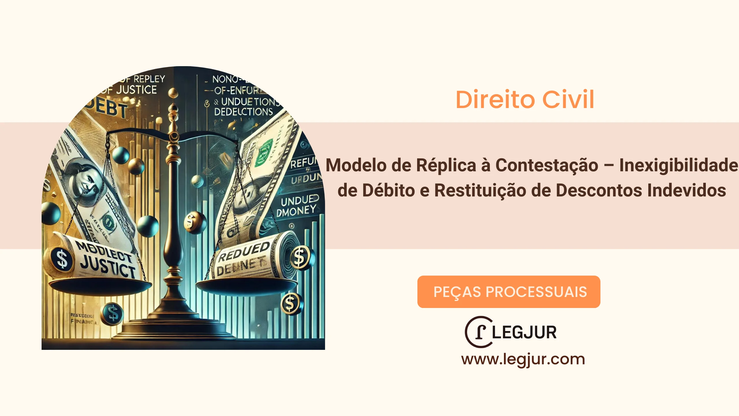 Modelo de Réplica à Contestação – Inexigibilidade de Débito e Restituição de Descontos Indevidos