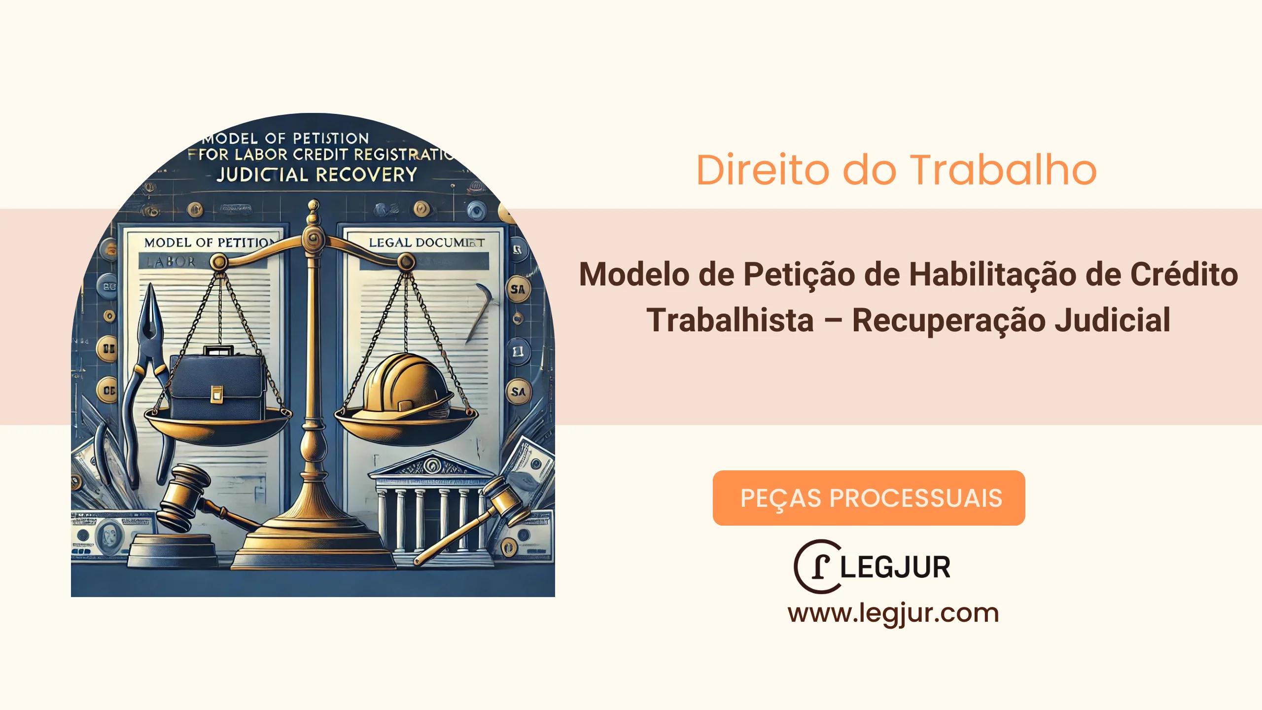 Modelo de Petição de Habilitação de Crédito Trabalhista – Recuperação Judicial