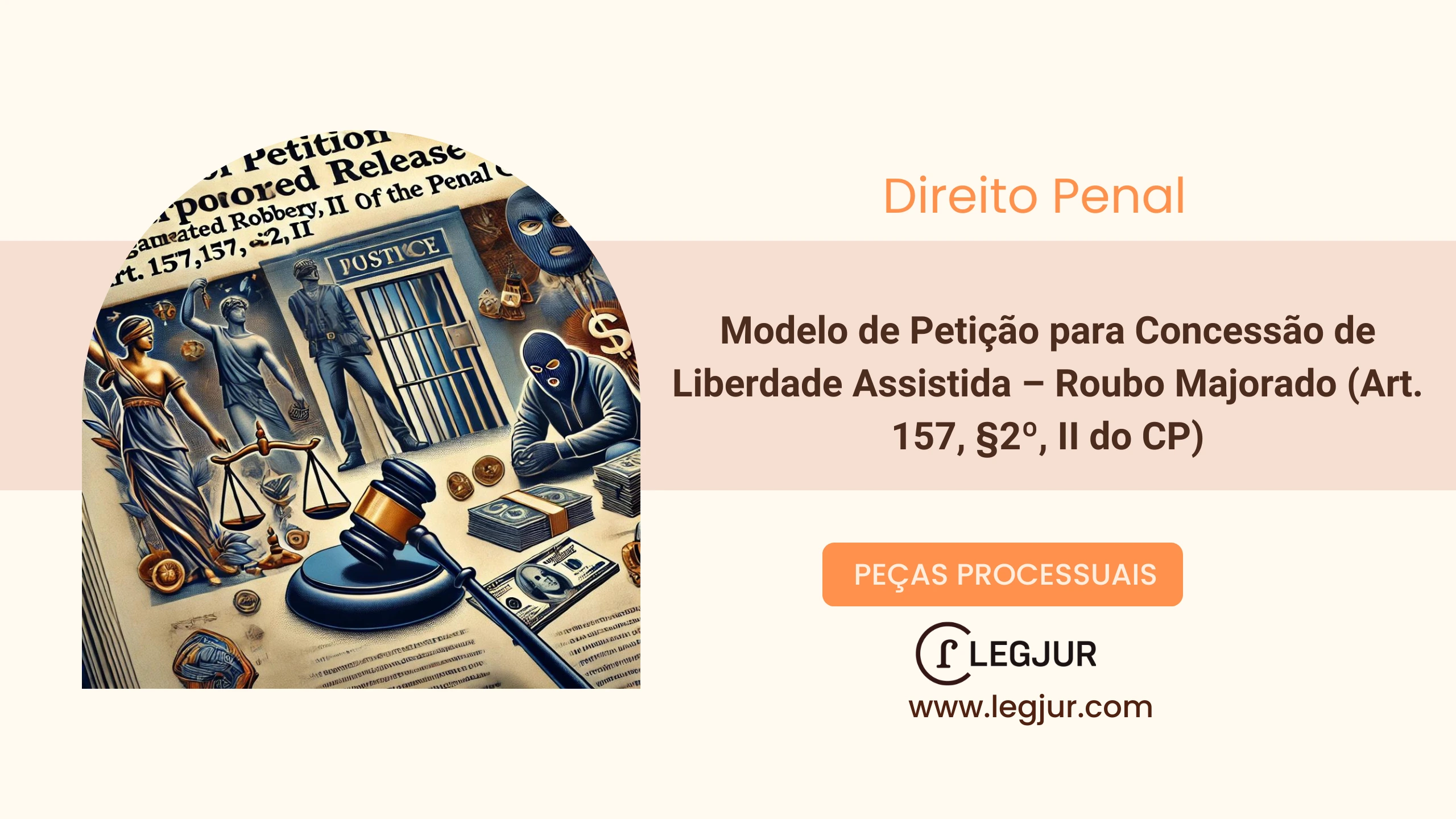 Modelo de Petição para Concessão de Liberdade Assistida – Roubo Majorado (CP, art. 157, §2º, II)