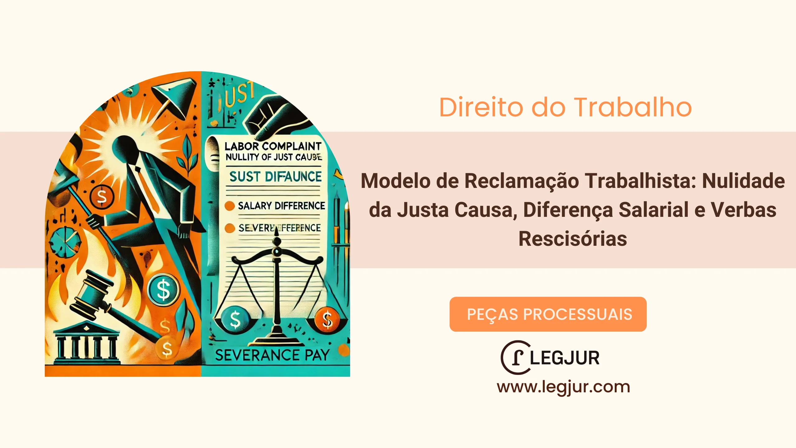 Modelo de Reclamação Trabalhista: Nulidade da Justa Causa, Diferença Salarial e Verbas Rescisórias