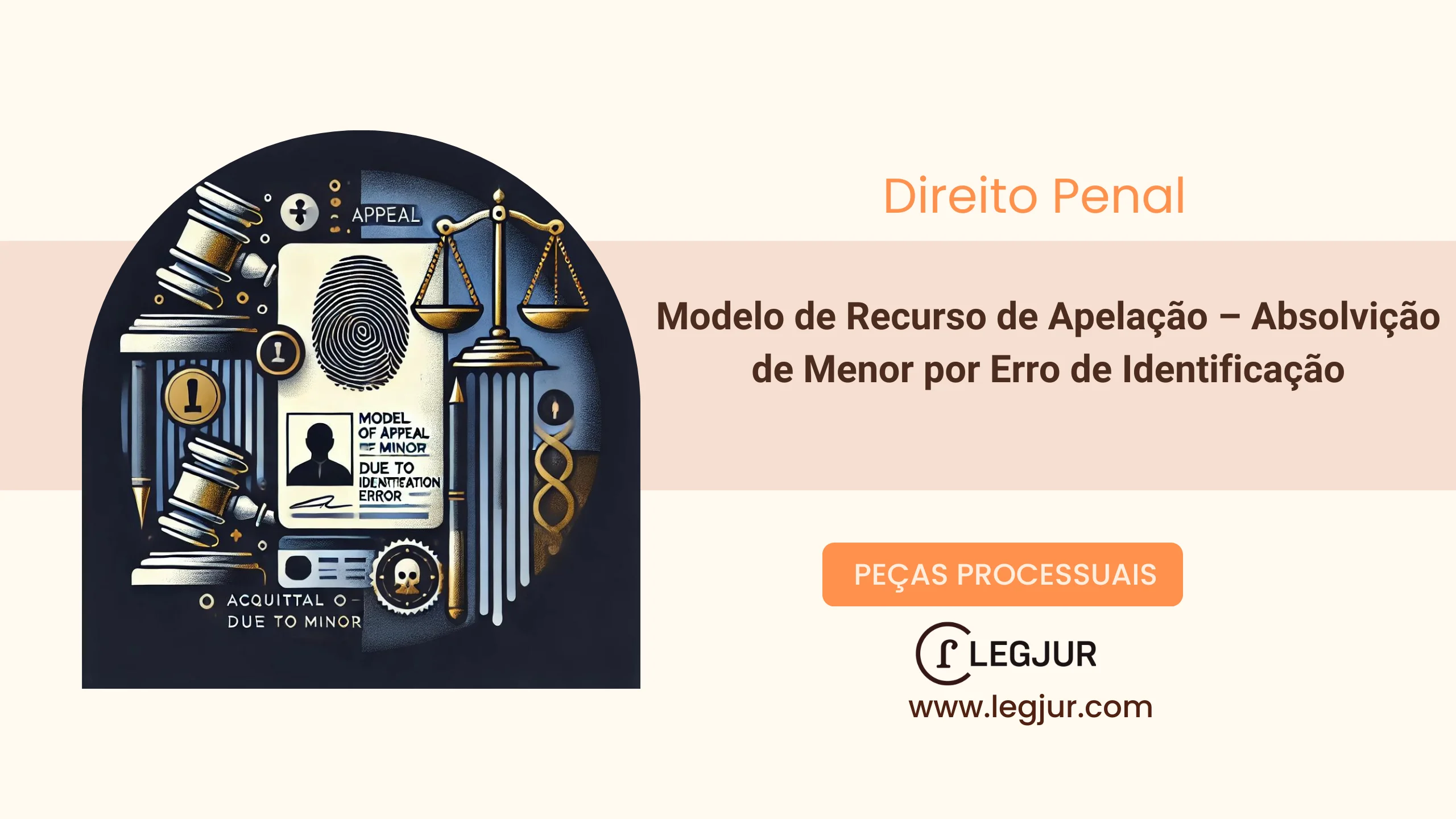 Modelo de Recurso de Apelação – Absolvição de Menor por Erro de Identificação