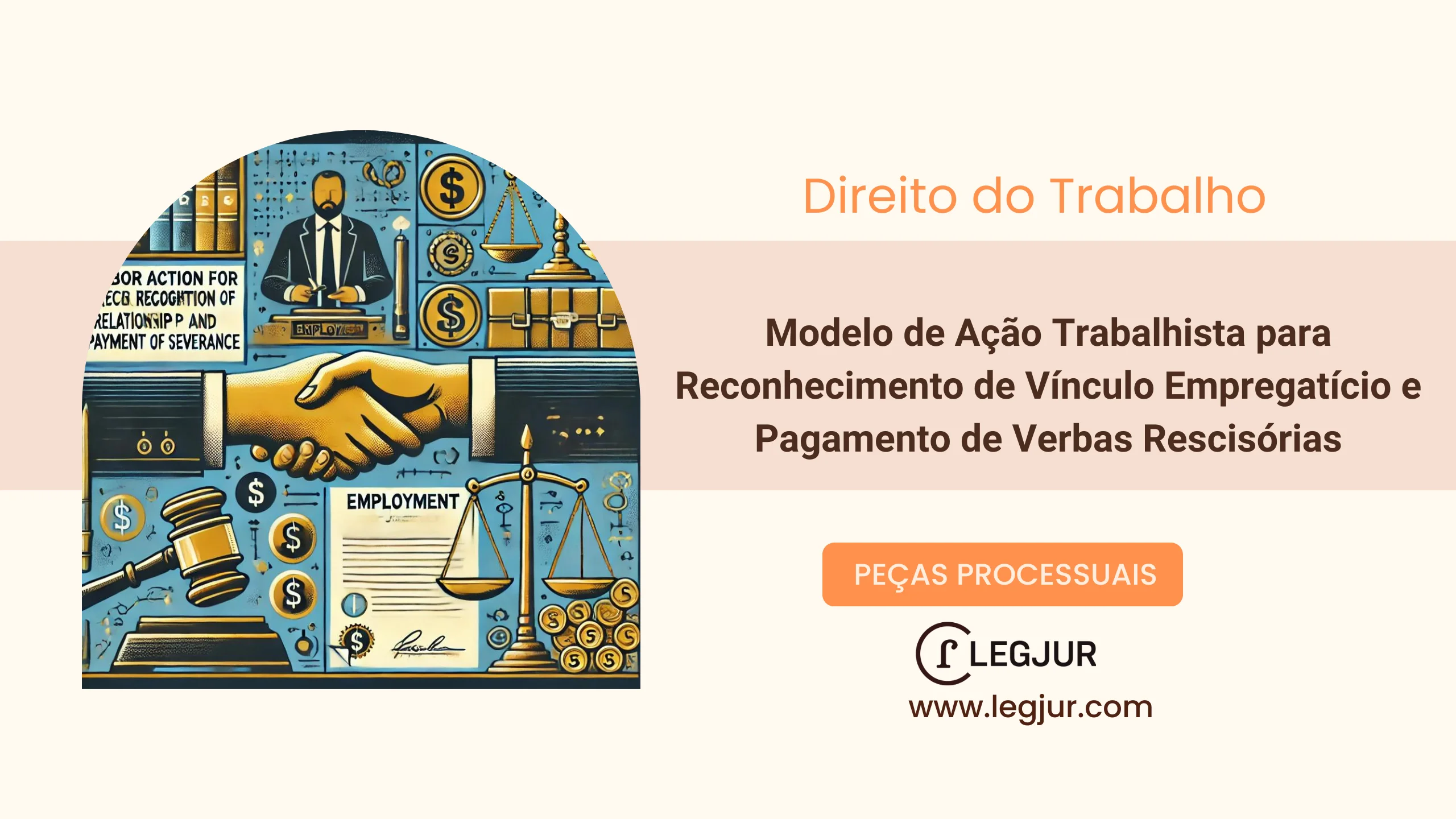 Modelo de Ação Trabalhista para Reconhecimento de Vínculo Empregatício e Pagamento de Verbas Rescisórias