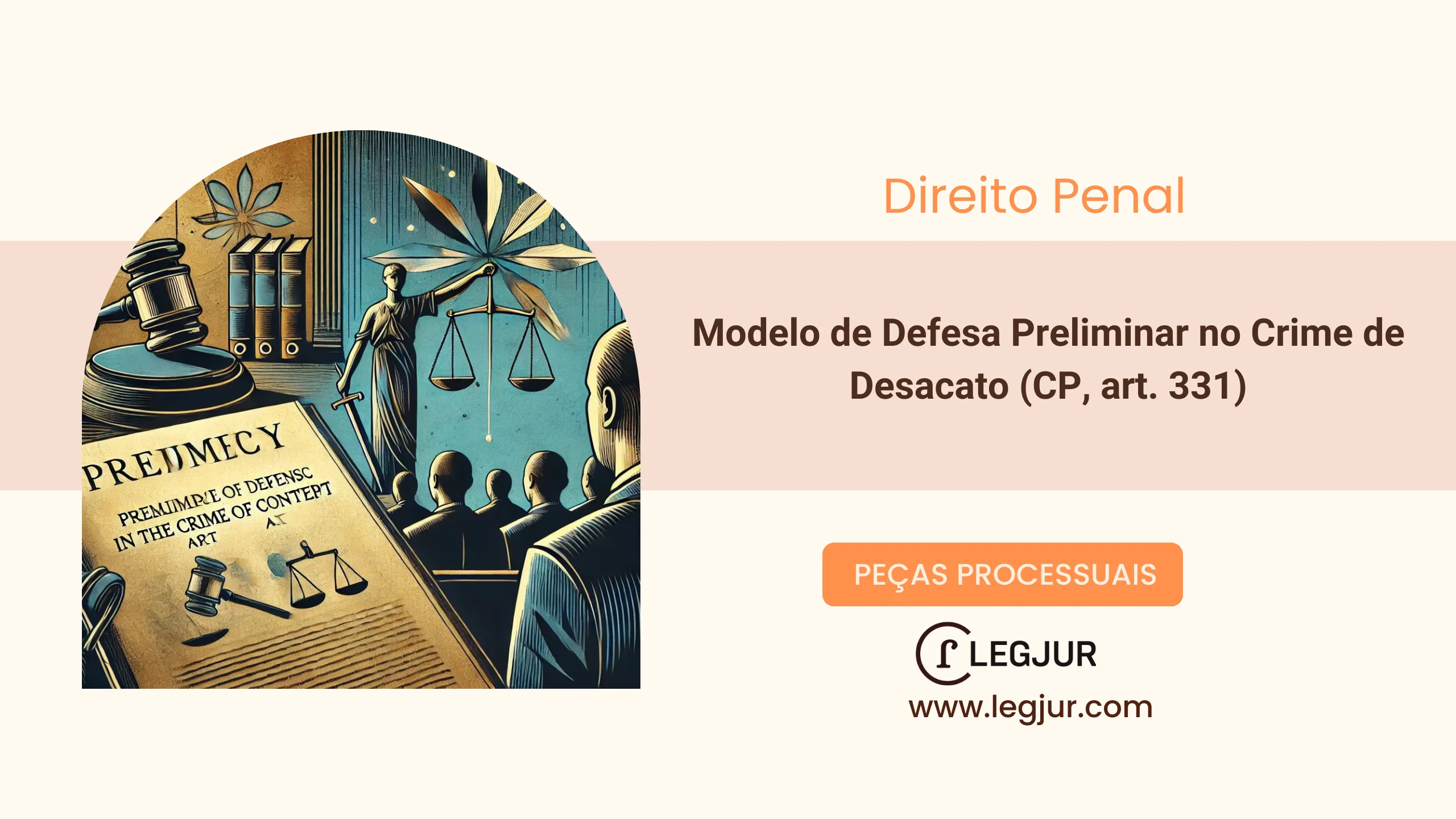 Modelo de Defesa Preliminar no Crime de Desacato (CP, art. 331)