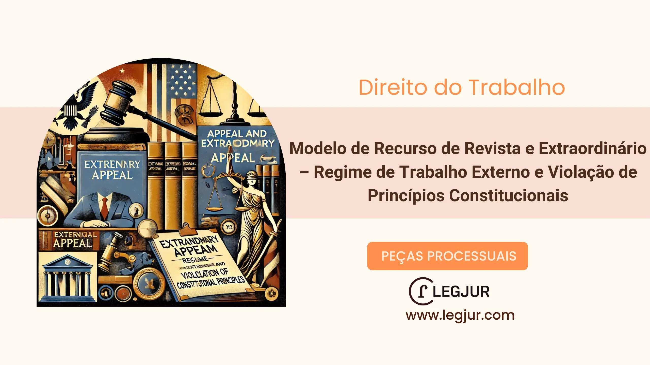 Modelo de Recurso de Revista e Extraordinário – Regime de Trabalho Externo e Violação de Princípios Constitucionais