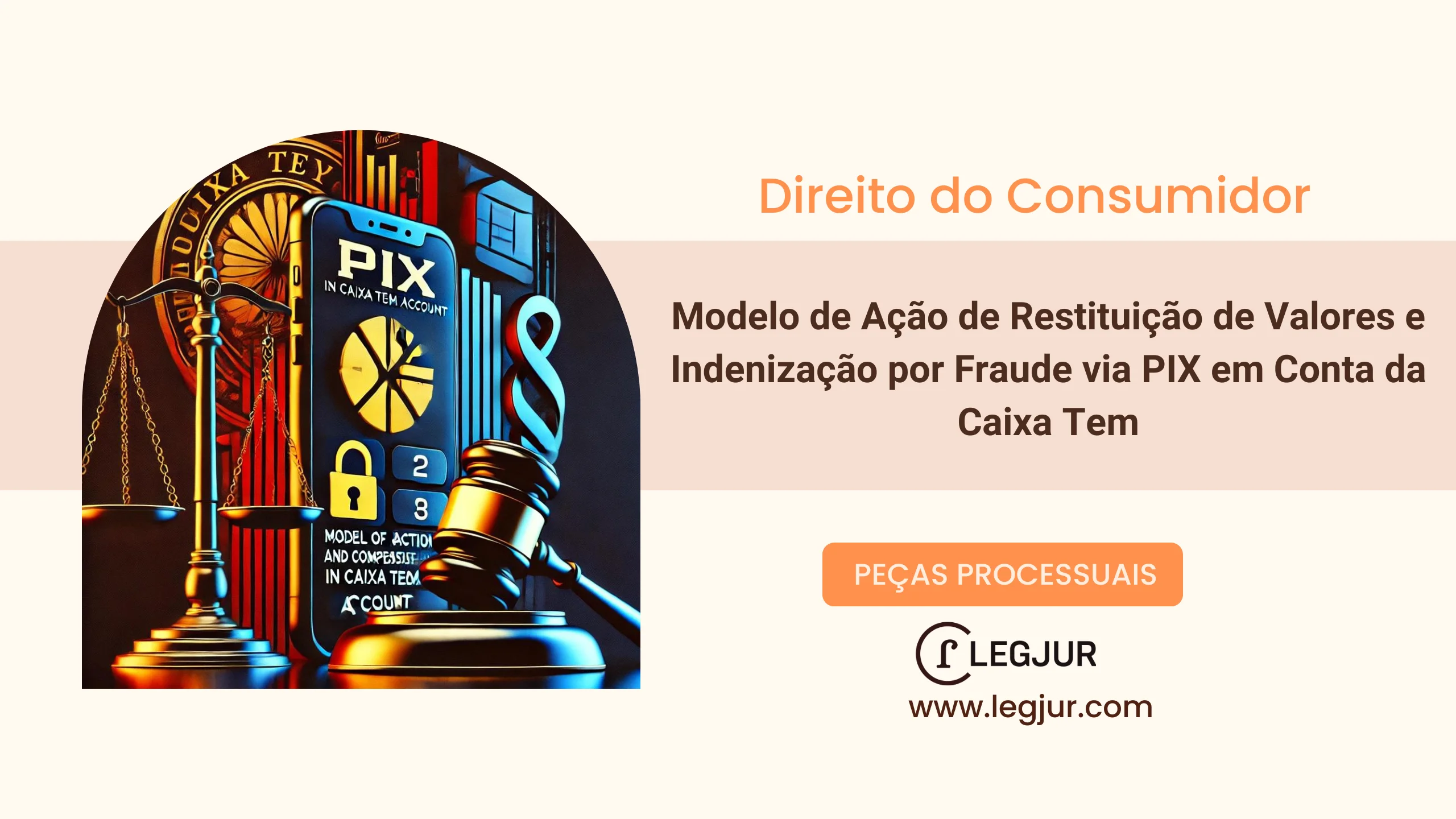 Modelo de Ação de Restituição de Valores e Indenização por Fraude via PIX em Conta da Caixa Tem